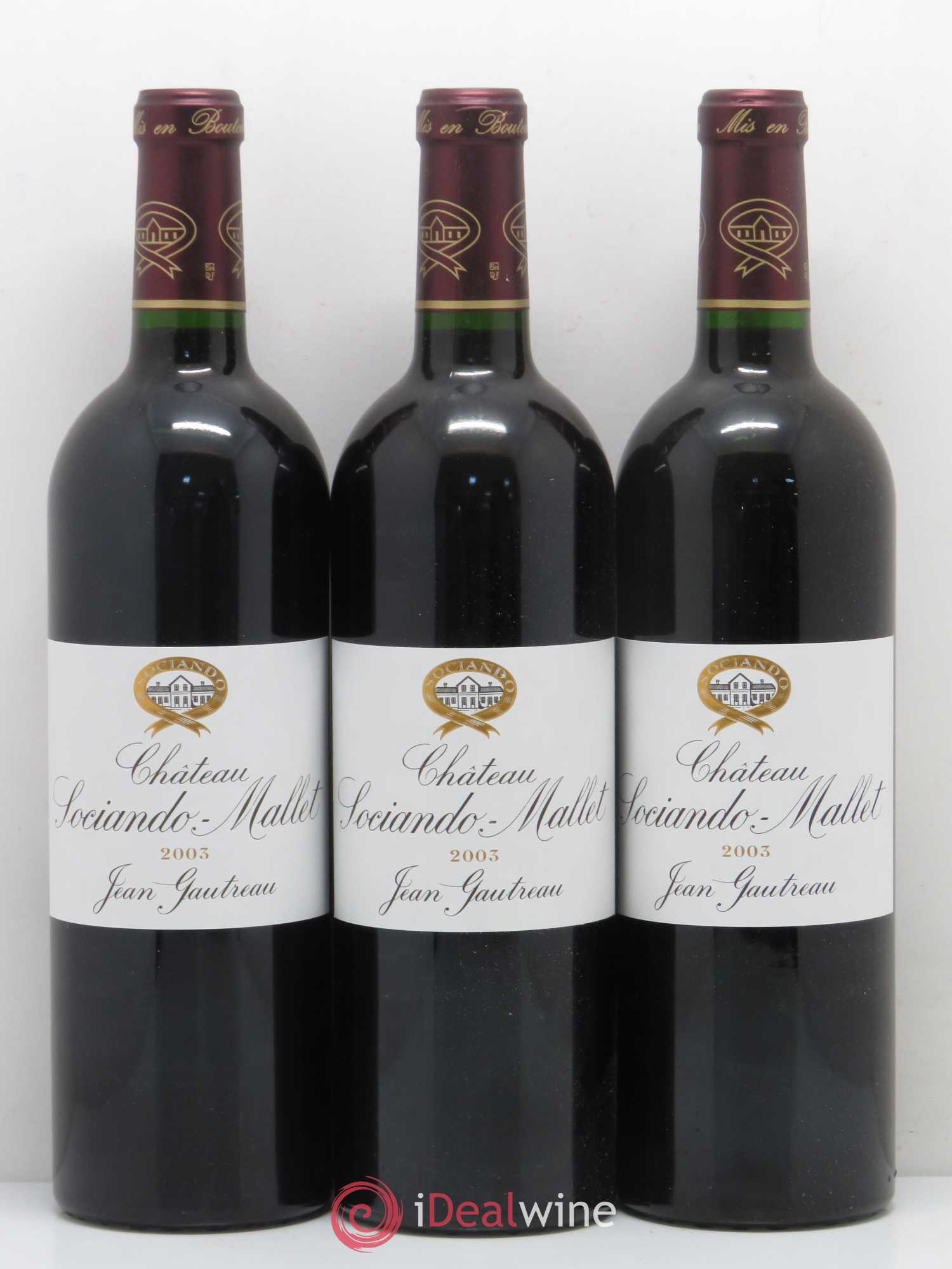 Château Sociando Mallet 2003 - Lot de 6 bouteilles - 2