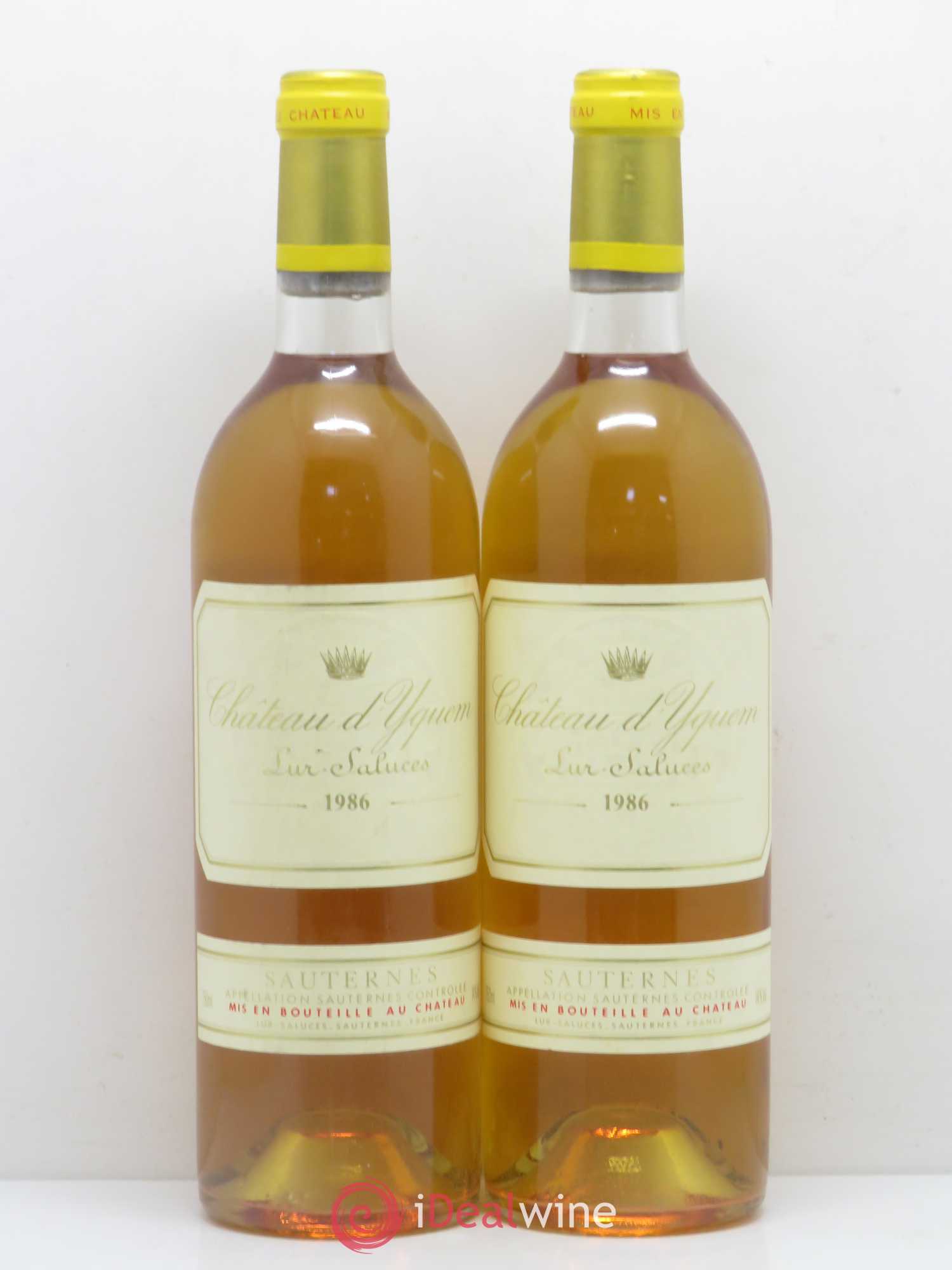 Château d' Yquem 1er Cru Classé Supérieur 1986 - Lotto di 2 bottiglie - 0