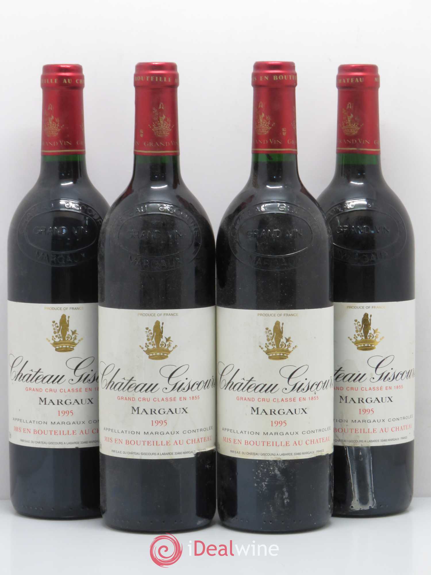 Château Giscours 3ème Grand Cru Classé 1995 - Lot de 4 bouteilles - 0