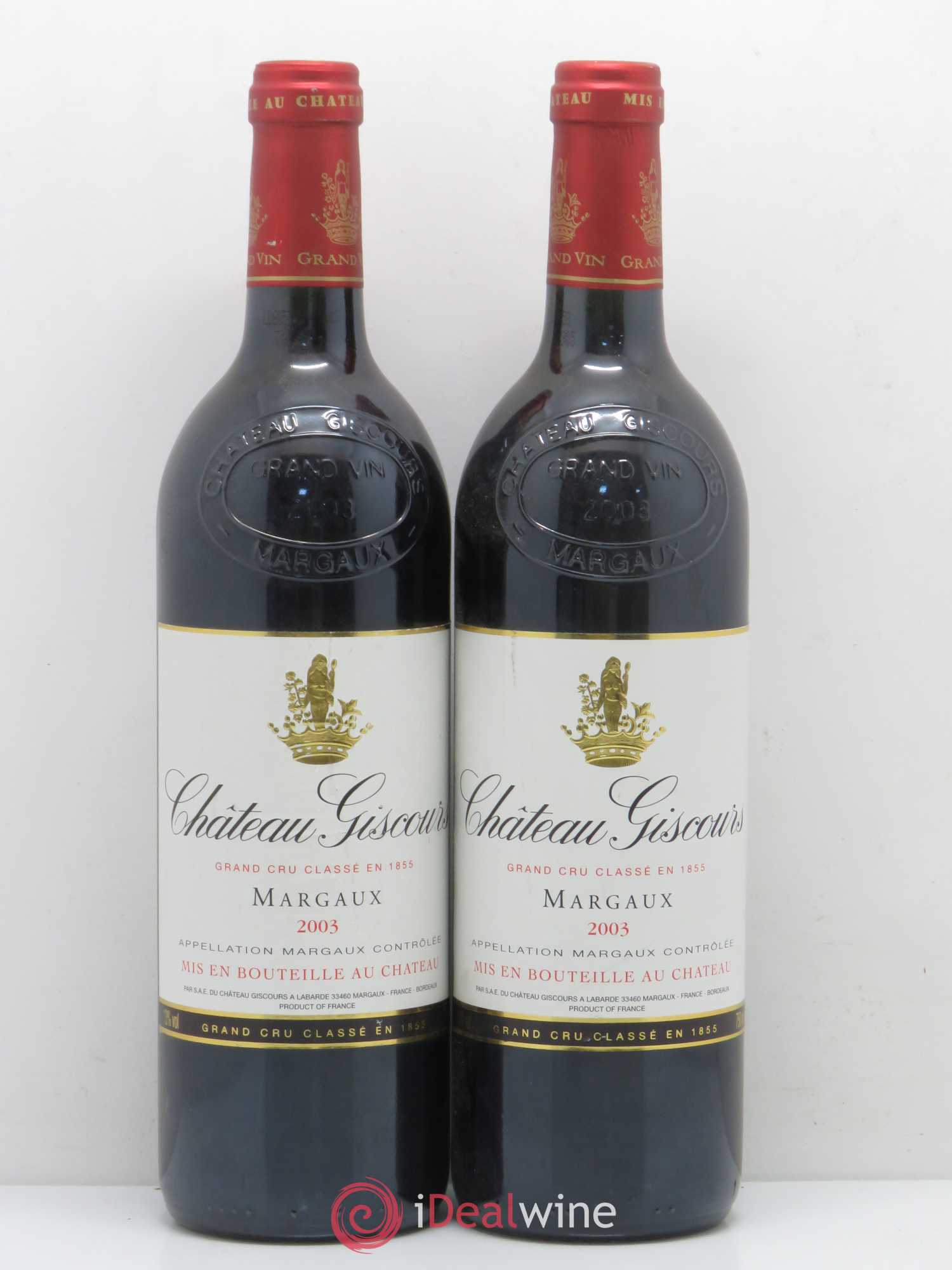 Château Giscours 3ème Grand Cru Classé 2003 - Lot de 2 bouteilles - 0