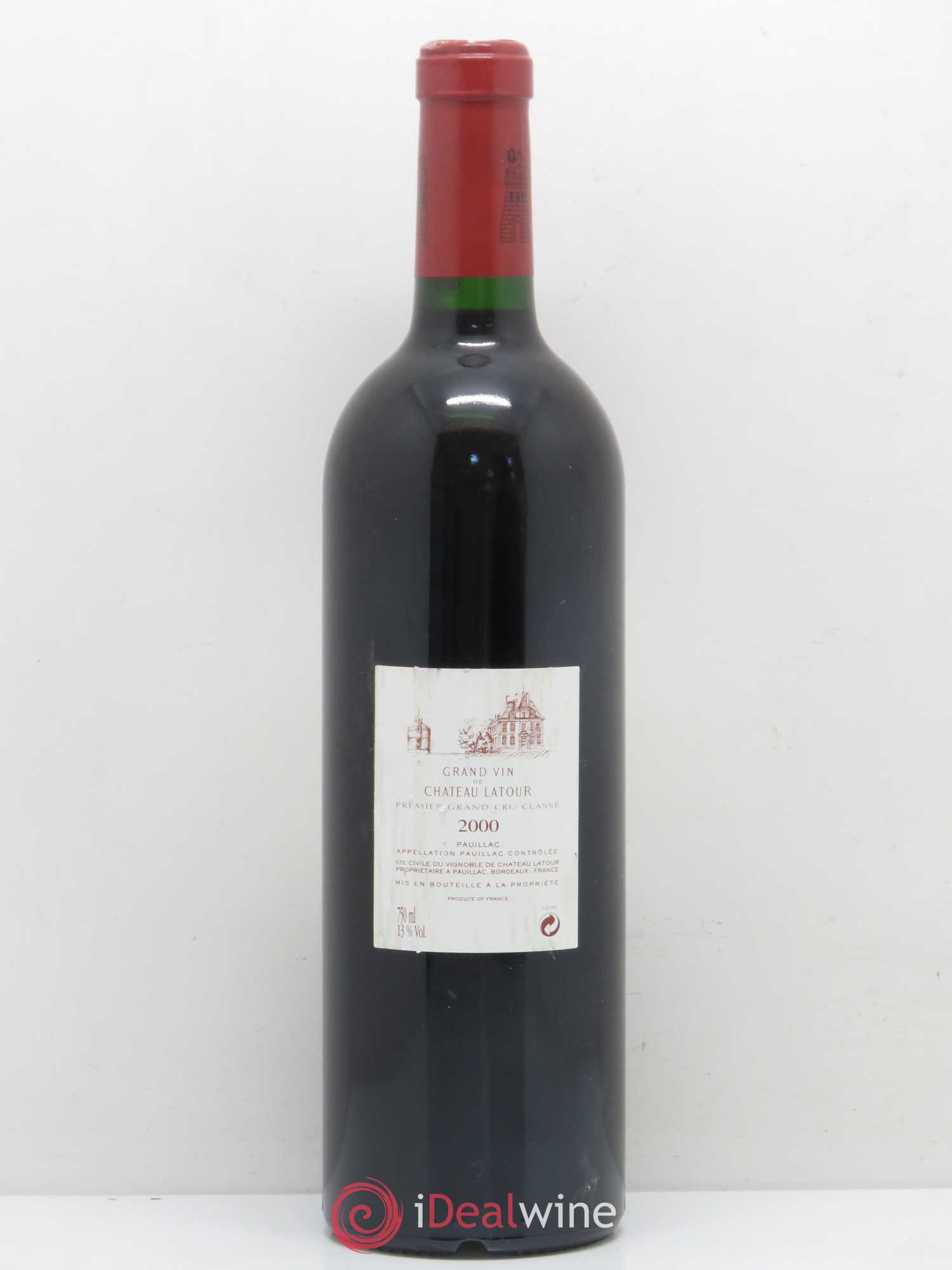 Château Latour 1er Grand Cru Classé 2000 - Lot de 1 bouteille - 1