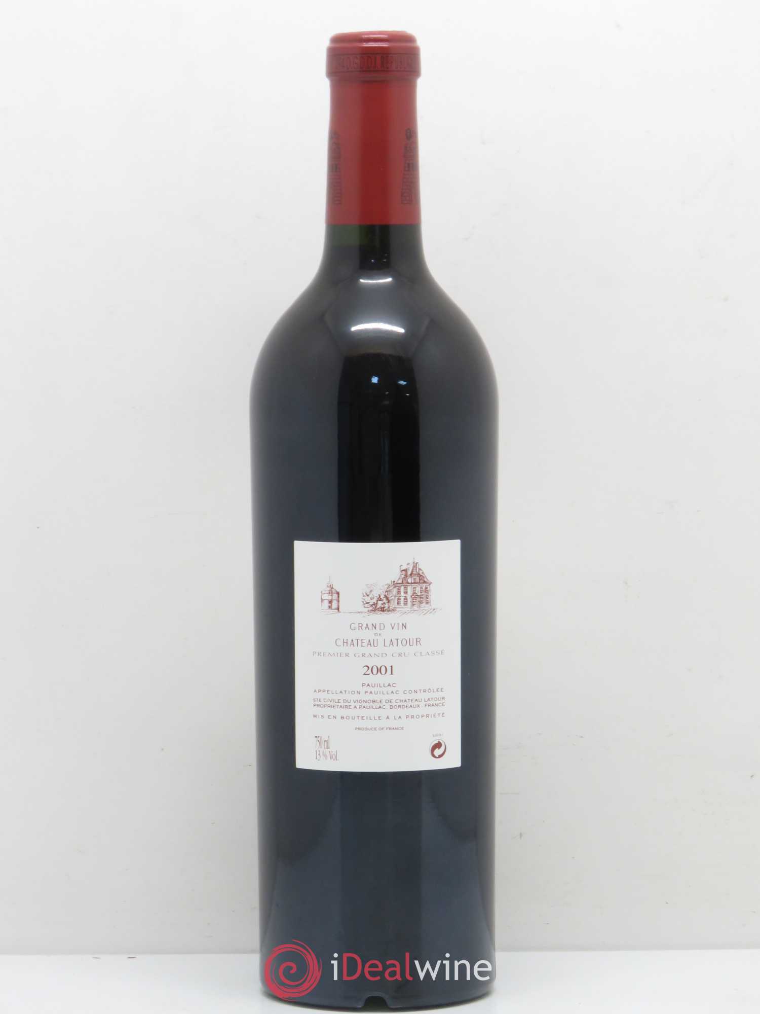 Château Latour 1er Grand Cru Classé 2001 - Lot de 1 bouteille - 1