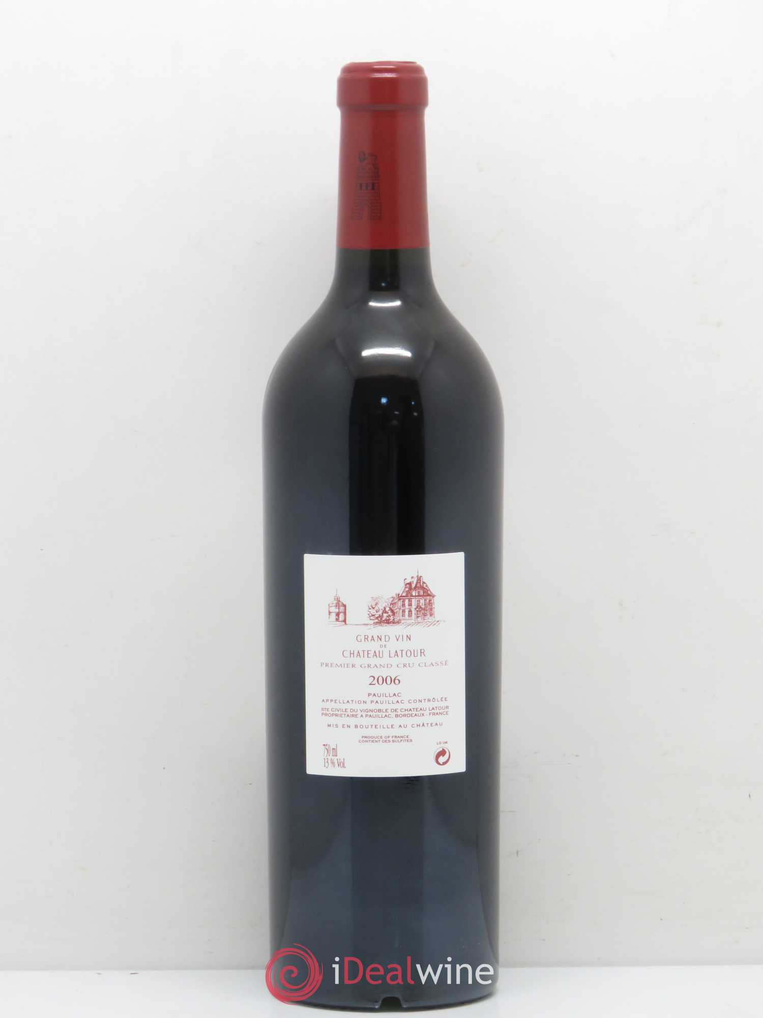 Château Latour 1er Grand Cru Classé 2006 - Lot de 1 bouteille - 1