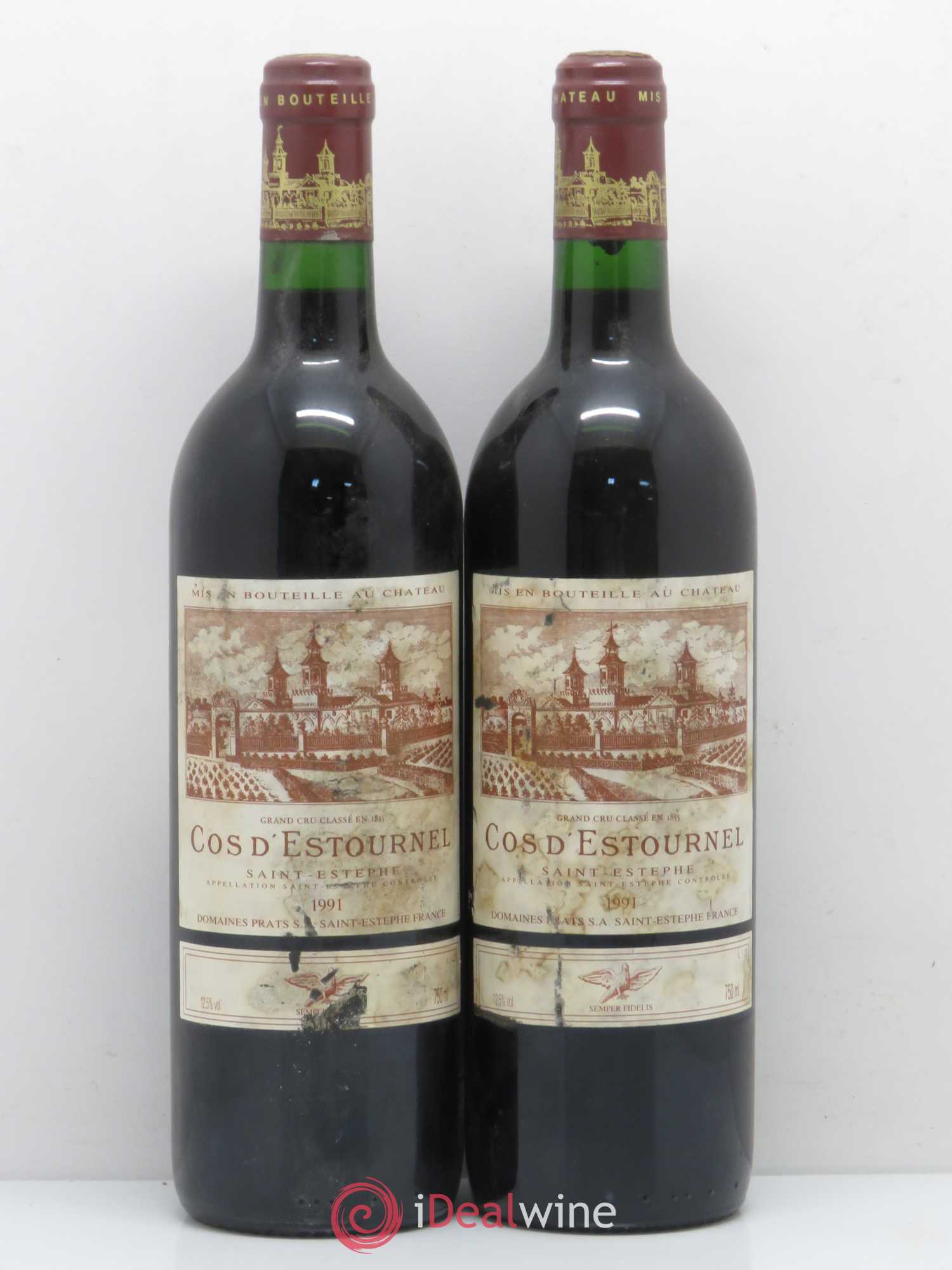 Cos d'Estournel 2ème Grand Cru Classé 1991 - Lot de 2 bouteilles - 0