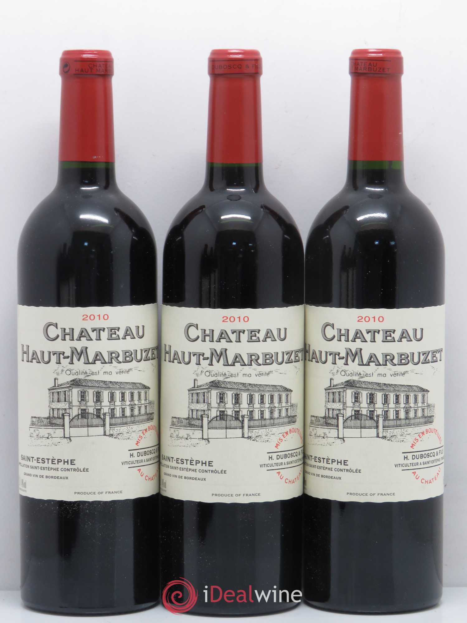 Château Haut Marbuzet 2010 - Lot de 6 bouteilles - 1