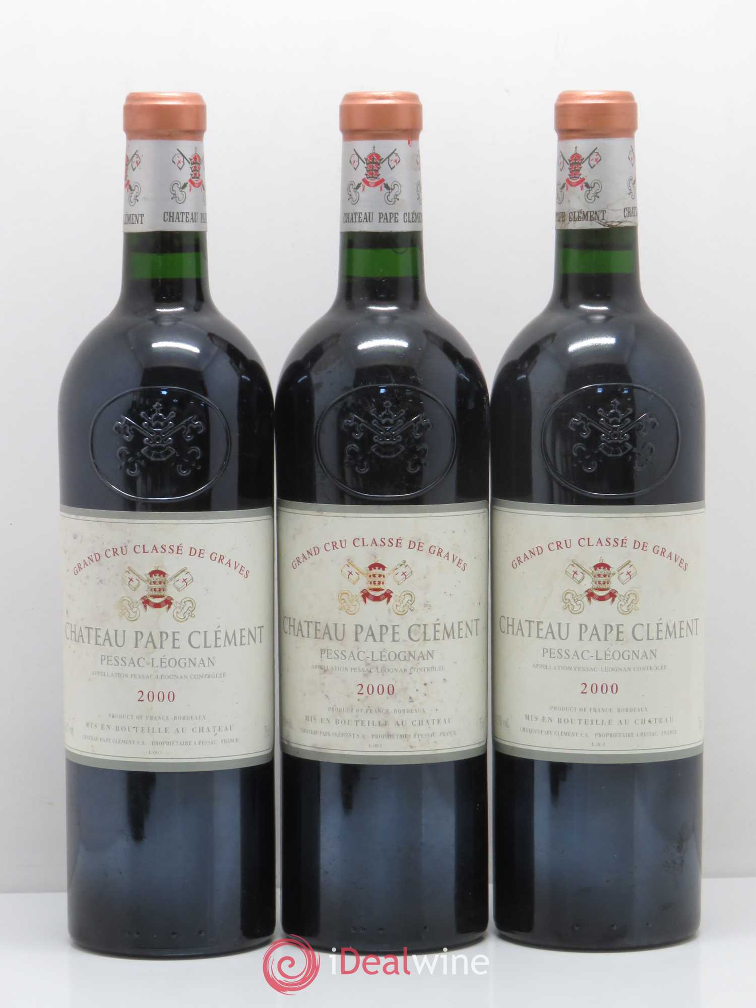 Château Pape Clément Cru Classé de Graves 2000 - Lot de 6 bouteilles - 1