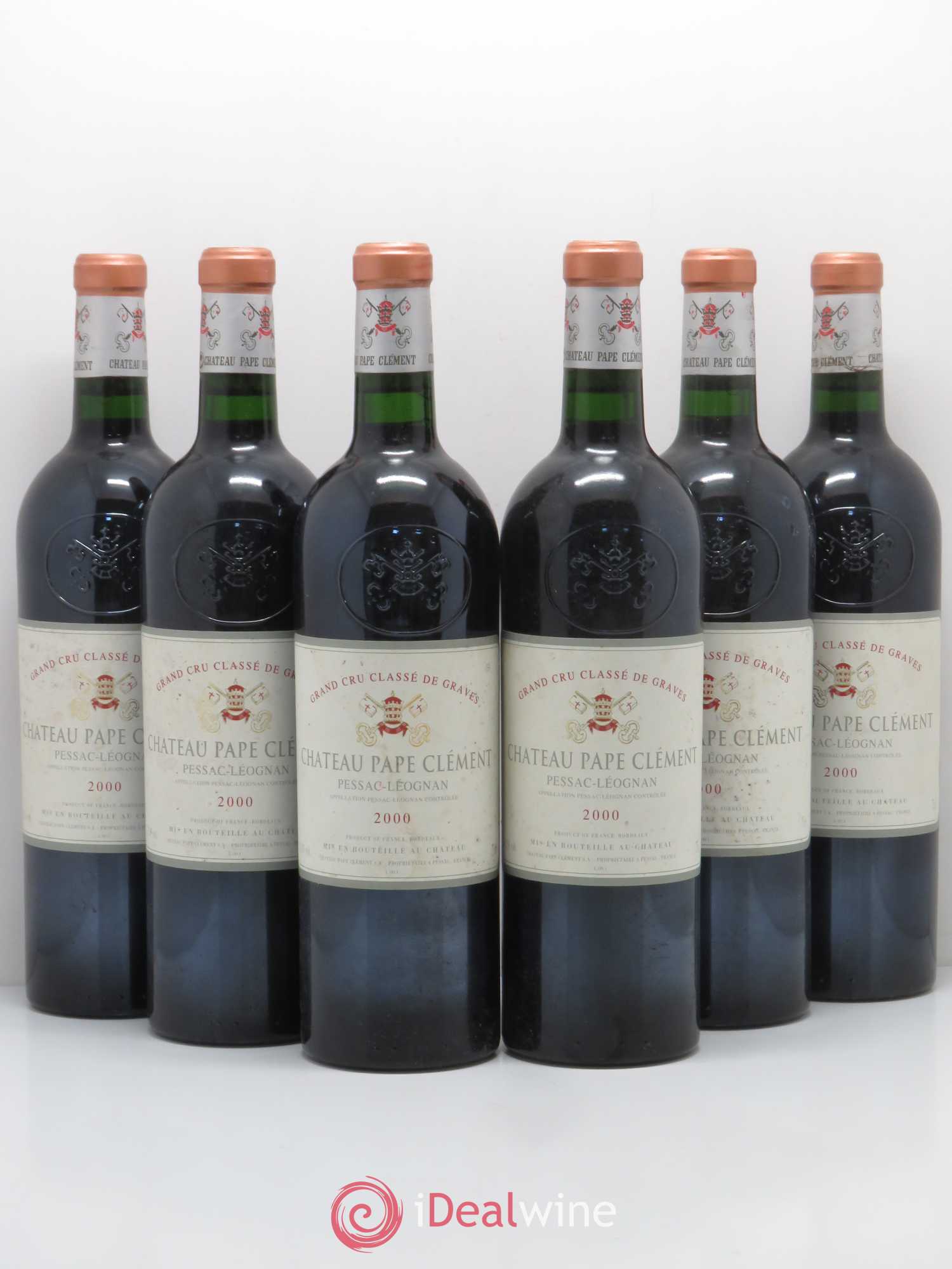 Château Pape Clément Cru Classé de Graves 2000 - Lot de 6 bouteilles - 0