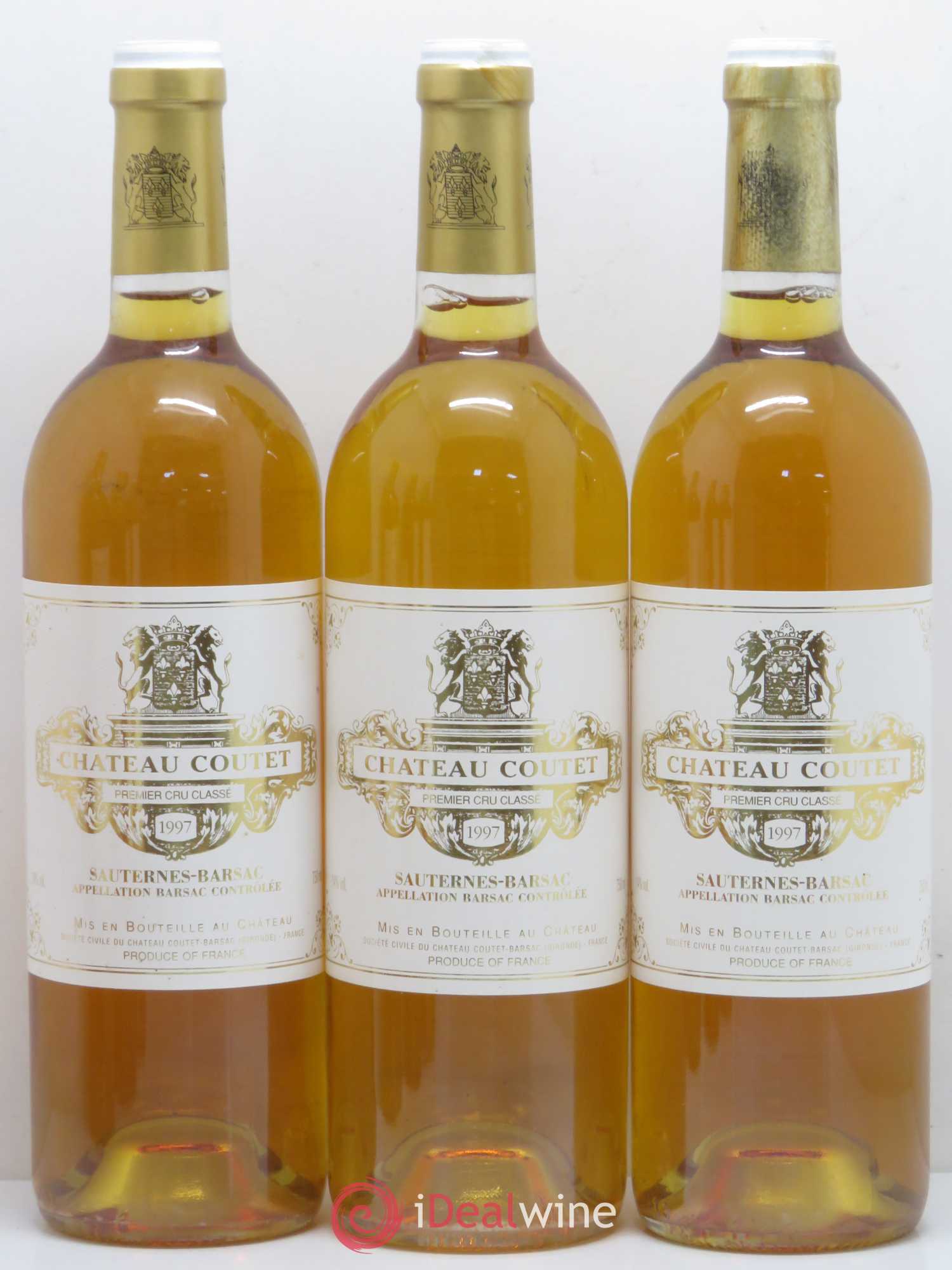 Château Coutet 1er Grand Cru Classé 1997 - Lotto di 6 bottiglie - 1