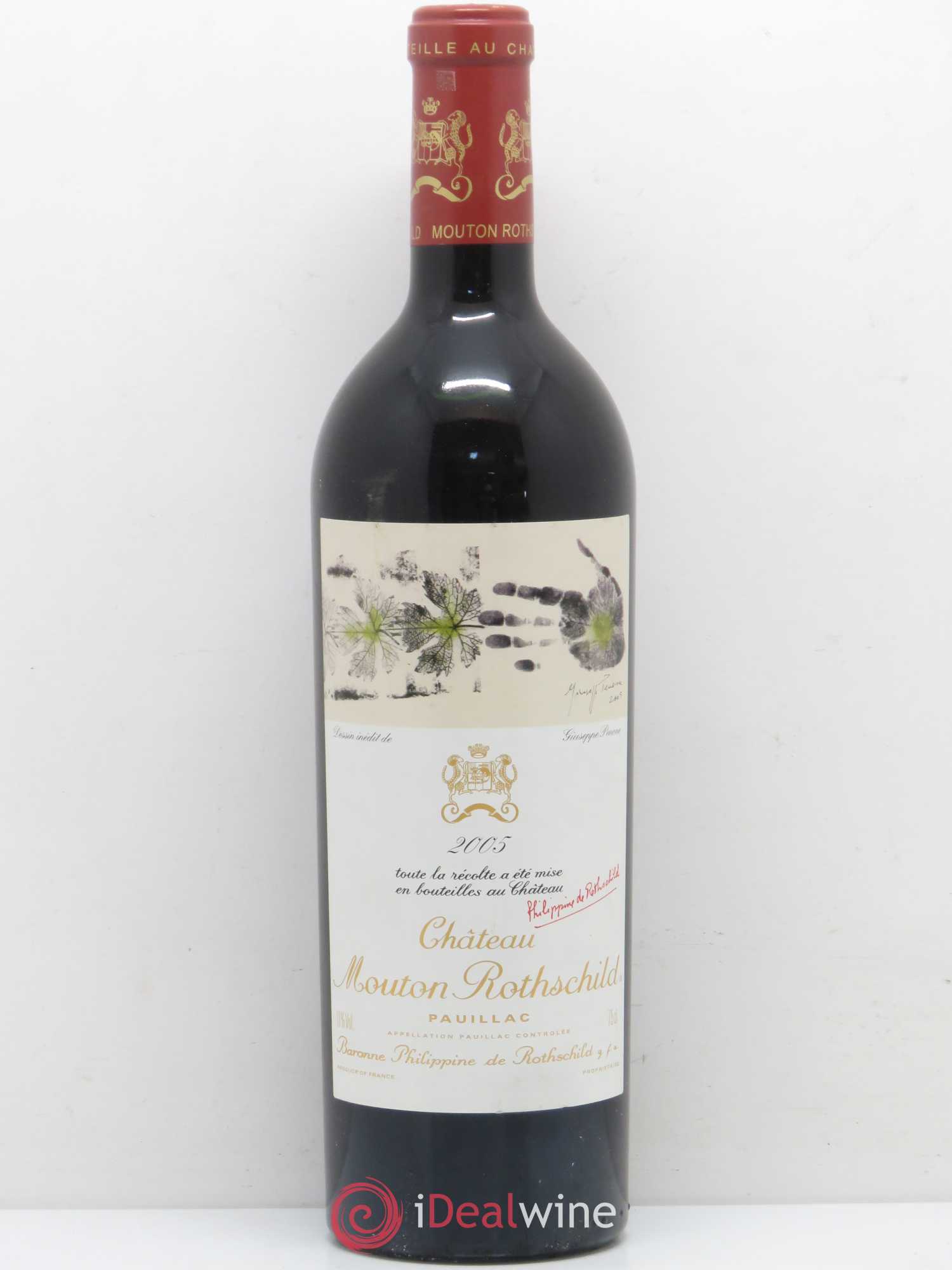 Château Mouton Rothschild 1er Grand Cru Classé 2005 - Lot de 1 bouteille - 0