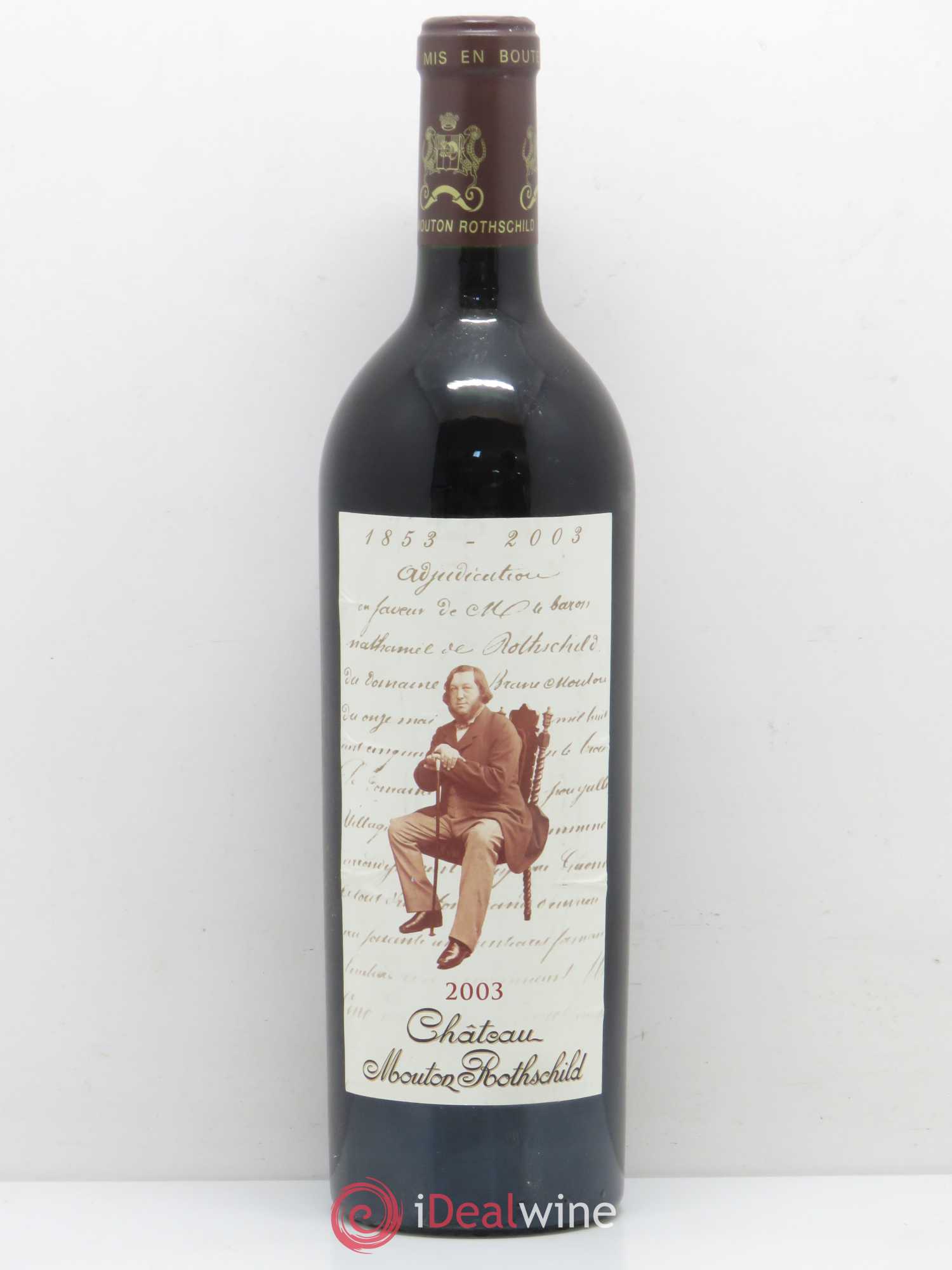 Château Mouton Rothschild 1er Grand Cru Classé 2003 - Lot de 1 bouteille - 0