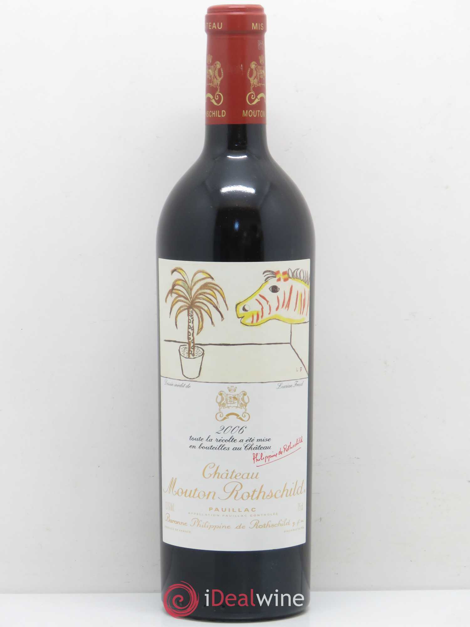 Château Mouton Rothschild 1er Grand Cru Classé 2006 - Lot de 1 bouteille - 0
