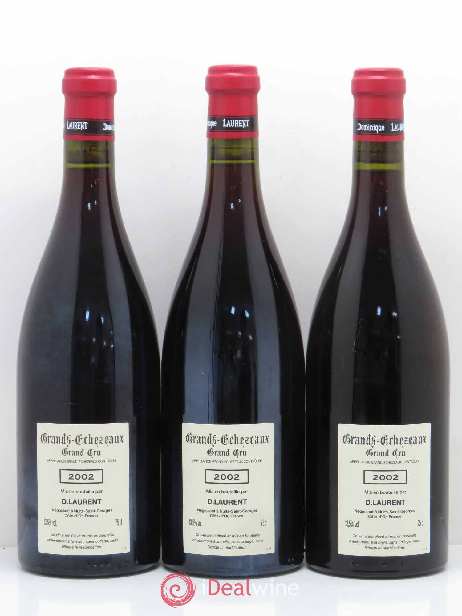 Grands-Echezeaux Grand Cru Dominique Laurent 2002 - Lot de 3 bouteilles - 1