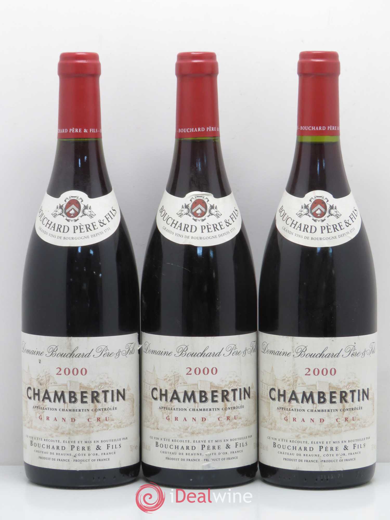 Chambertin Grand Cru Bouchard Père & Fils 2000 - Lot de 3 bouteilles - 0