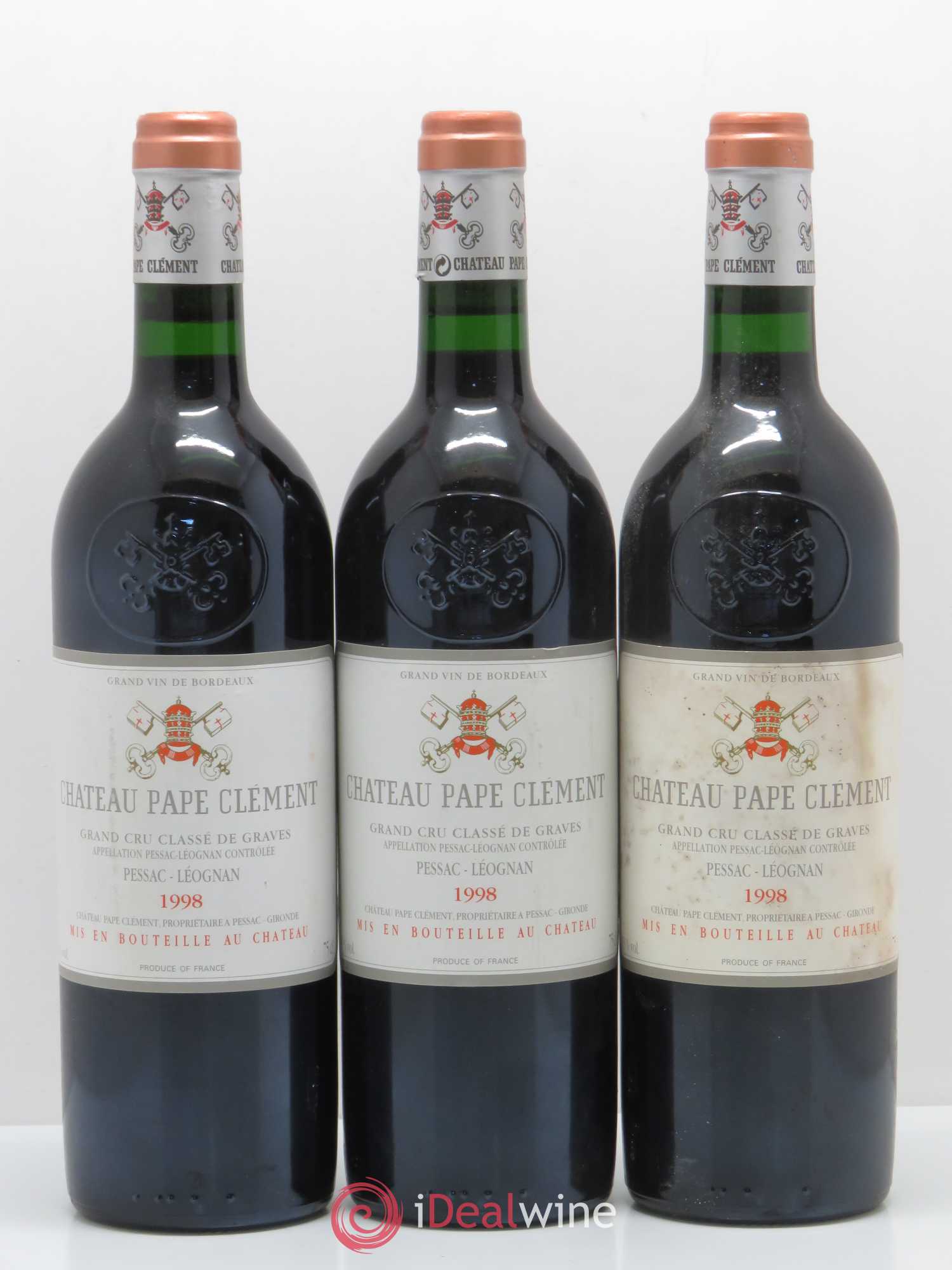 Château Pape Clément Cru Classé de Graves 1998 - Lot de 12 bouteilles - 2