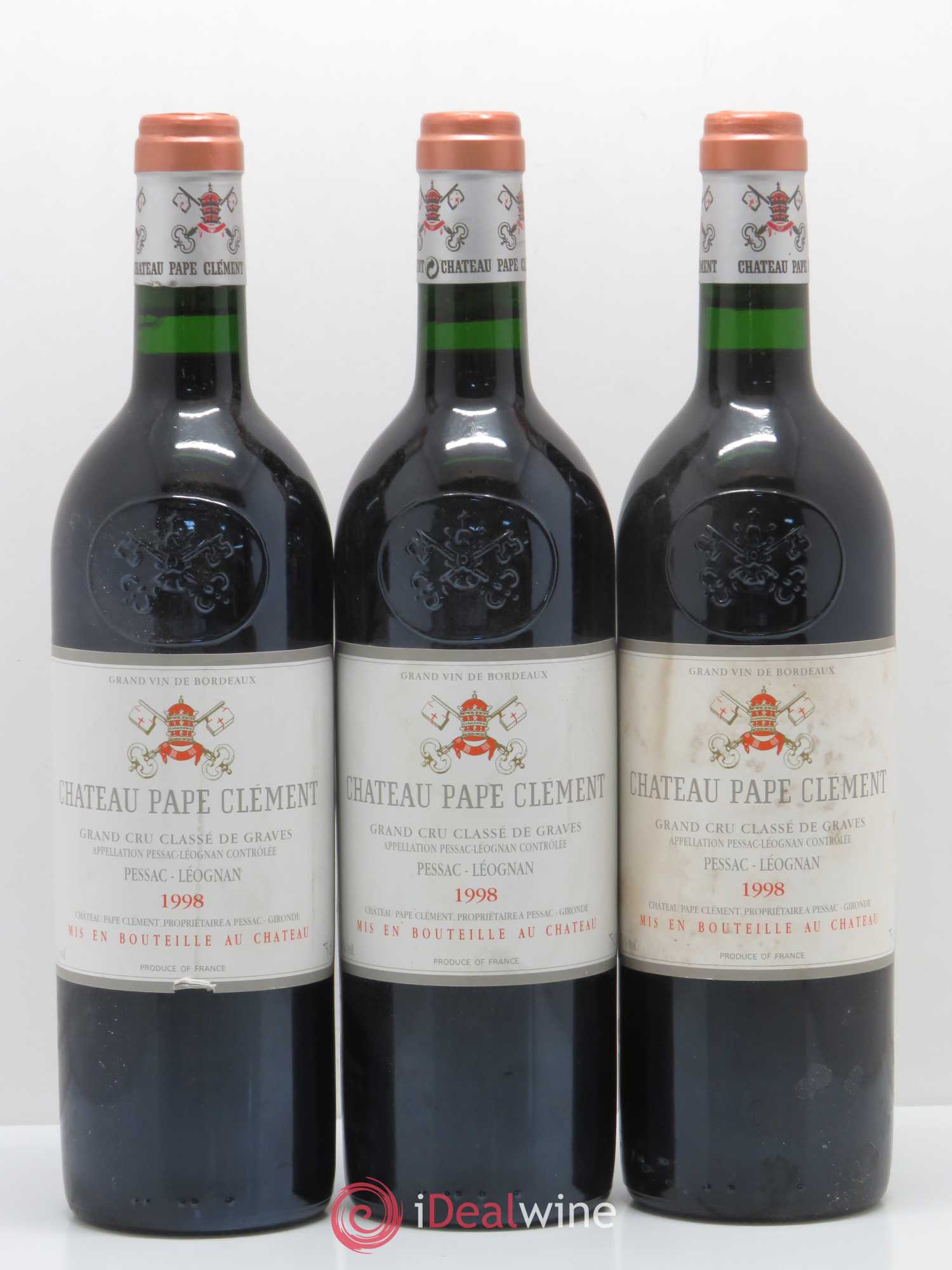 Château Pape Clément Cru Classé de Graves 1998 - Lot de 12 bouteilles - 3