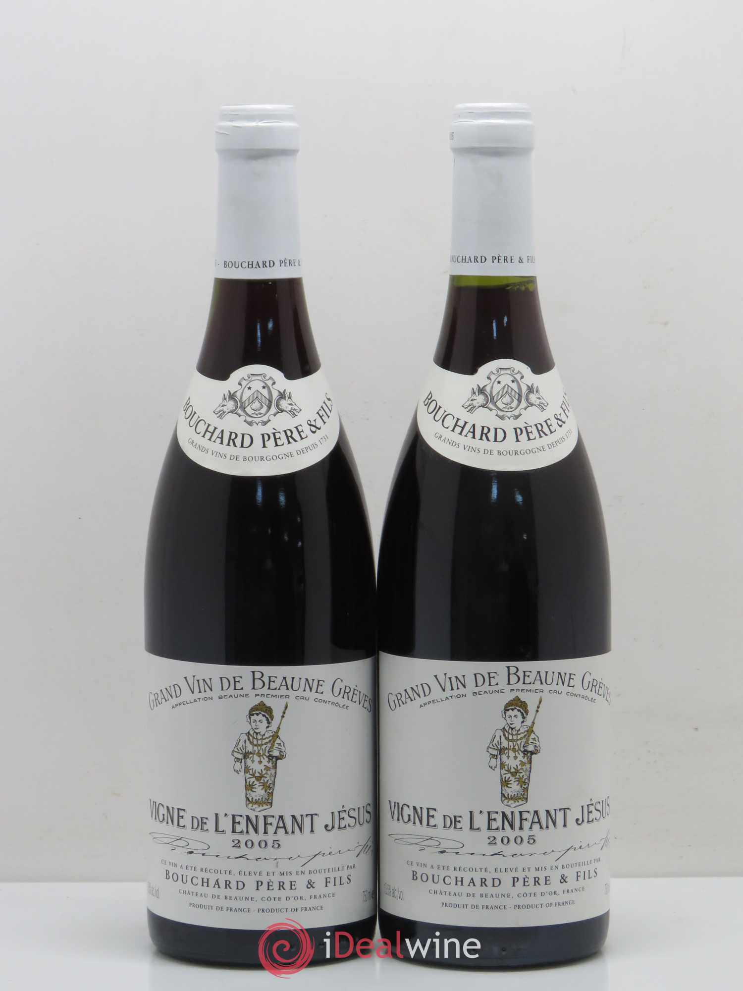 Beaune 1er Cru Grèves - Vigne de l'Enfant Jésus Bouchard Père & Fils 2005 - Lot de 2 bouteilles - 0
