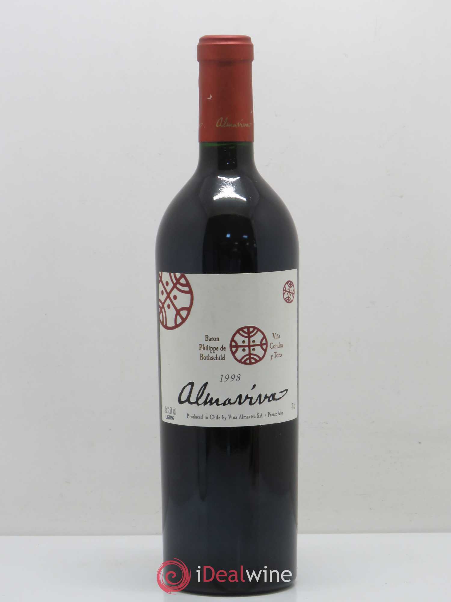 Chili Almaviva Baron P. de Rothschild Concha y Toro 1998 - Lot de 1 bouteille - 0