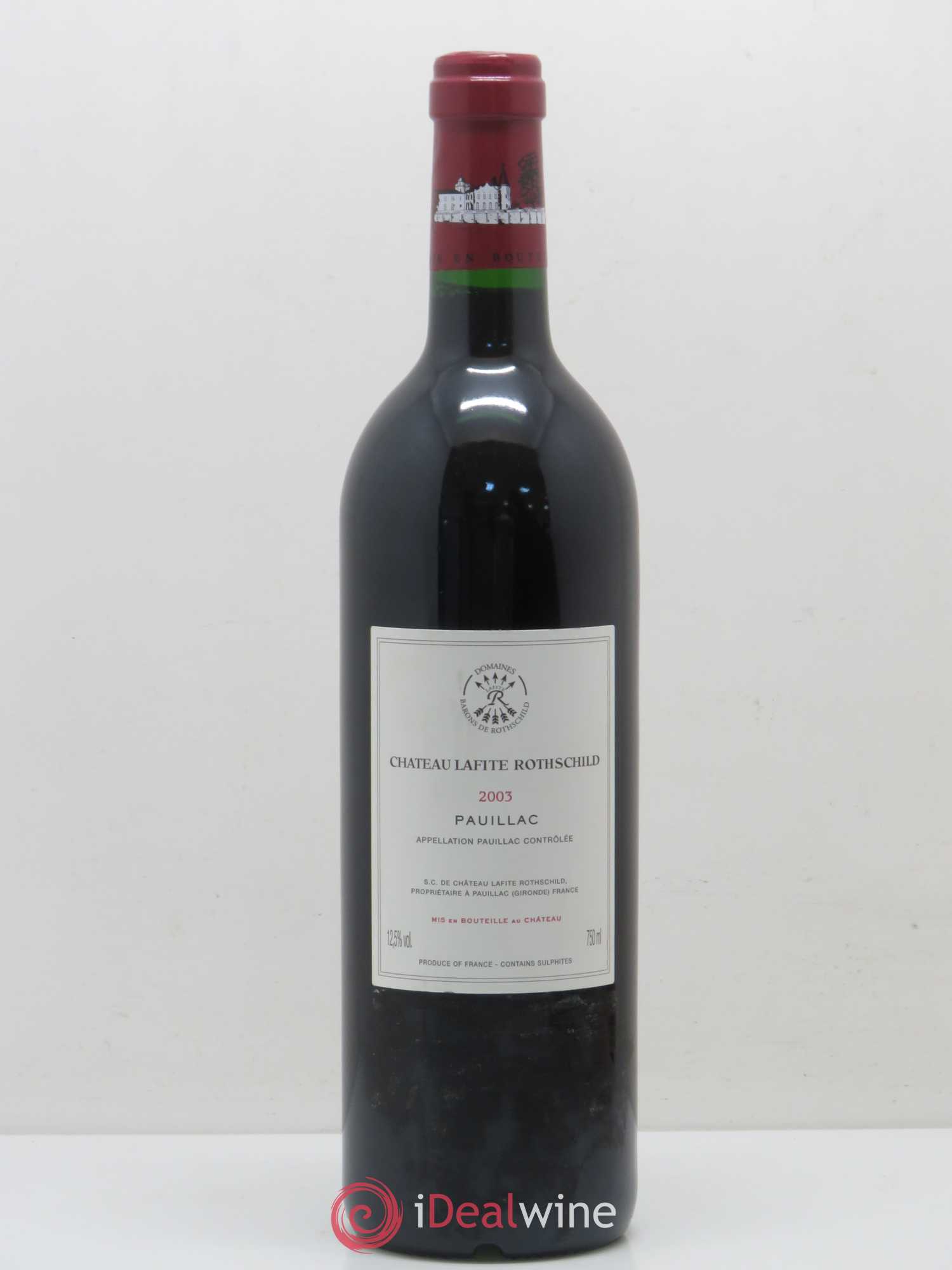 Château Lafite Rothschild 1er Grand Cru Classé 2003 - Lot de 1 bouteille - 1