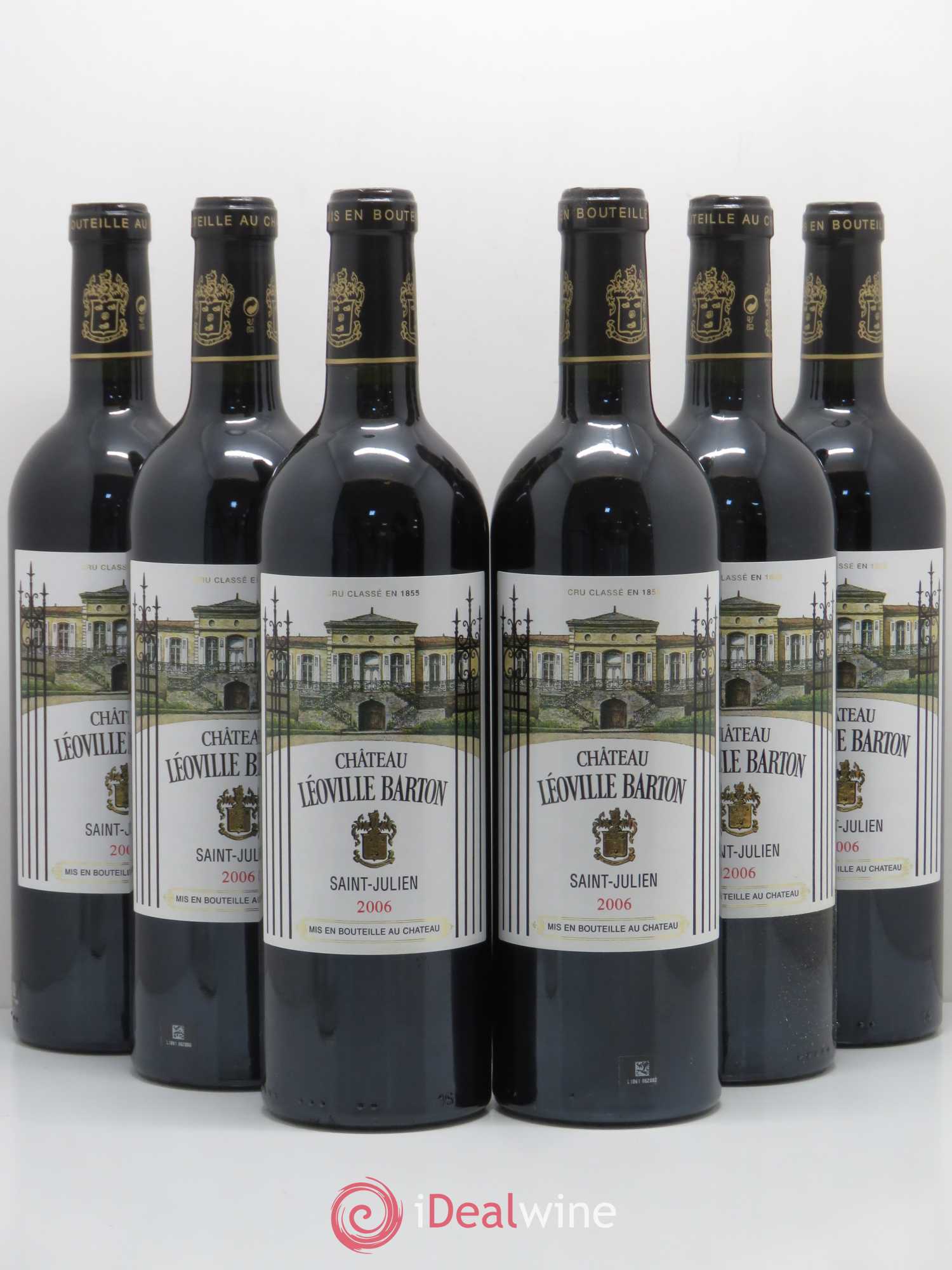 Château Léoville Barton 2ème Grand Cru Classé 2006 - Lot de 6 bouteilles - 0