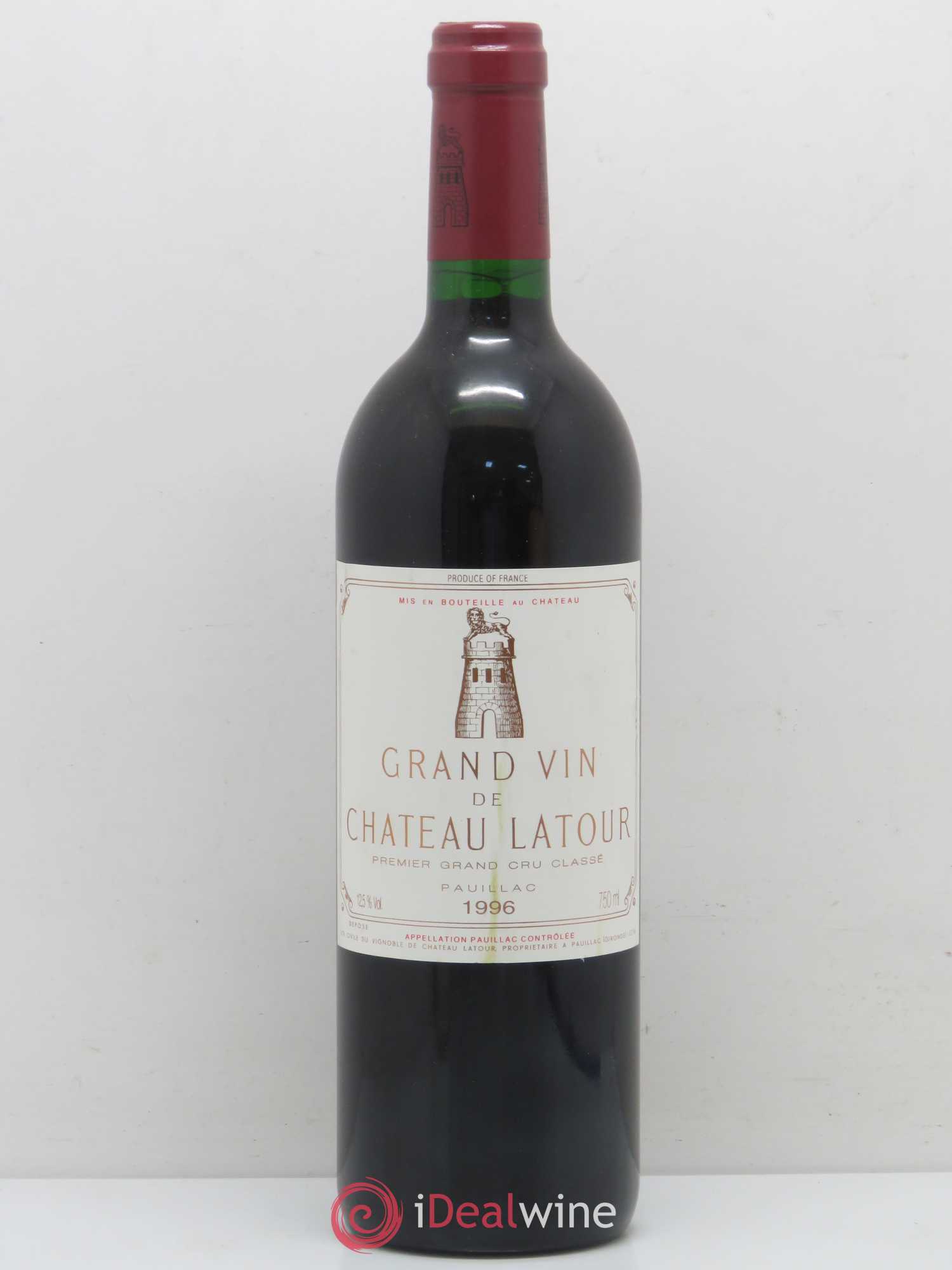 Château Latour 1er Grand Cru Classé 1996 - Lot de 1 bouteille - 0