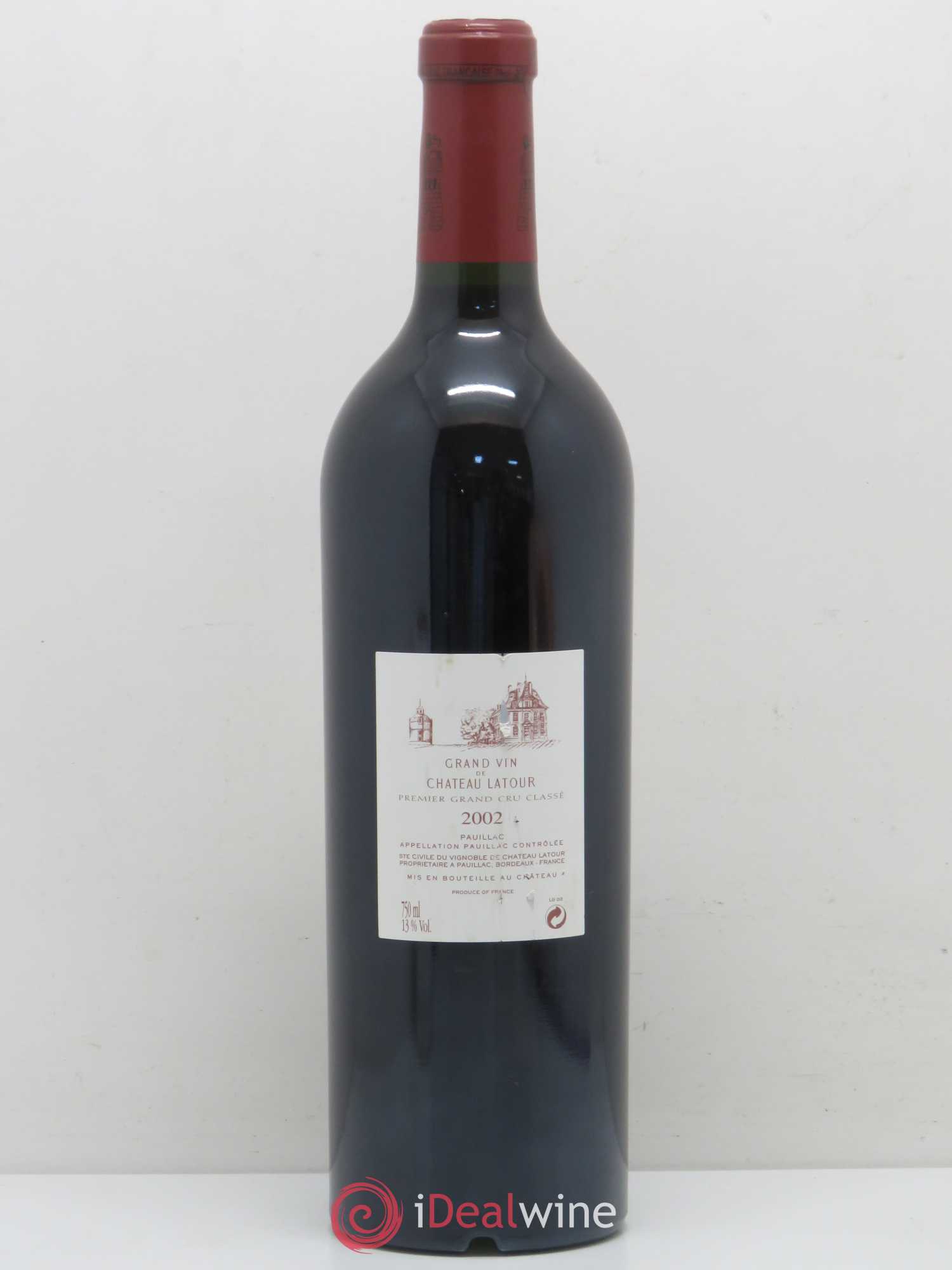 Château Latour 1er Grand Cru Classé 2002 - Lot de 1 bouteille - 1