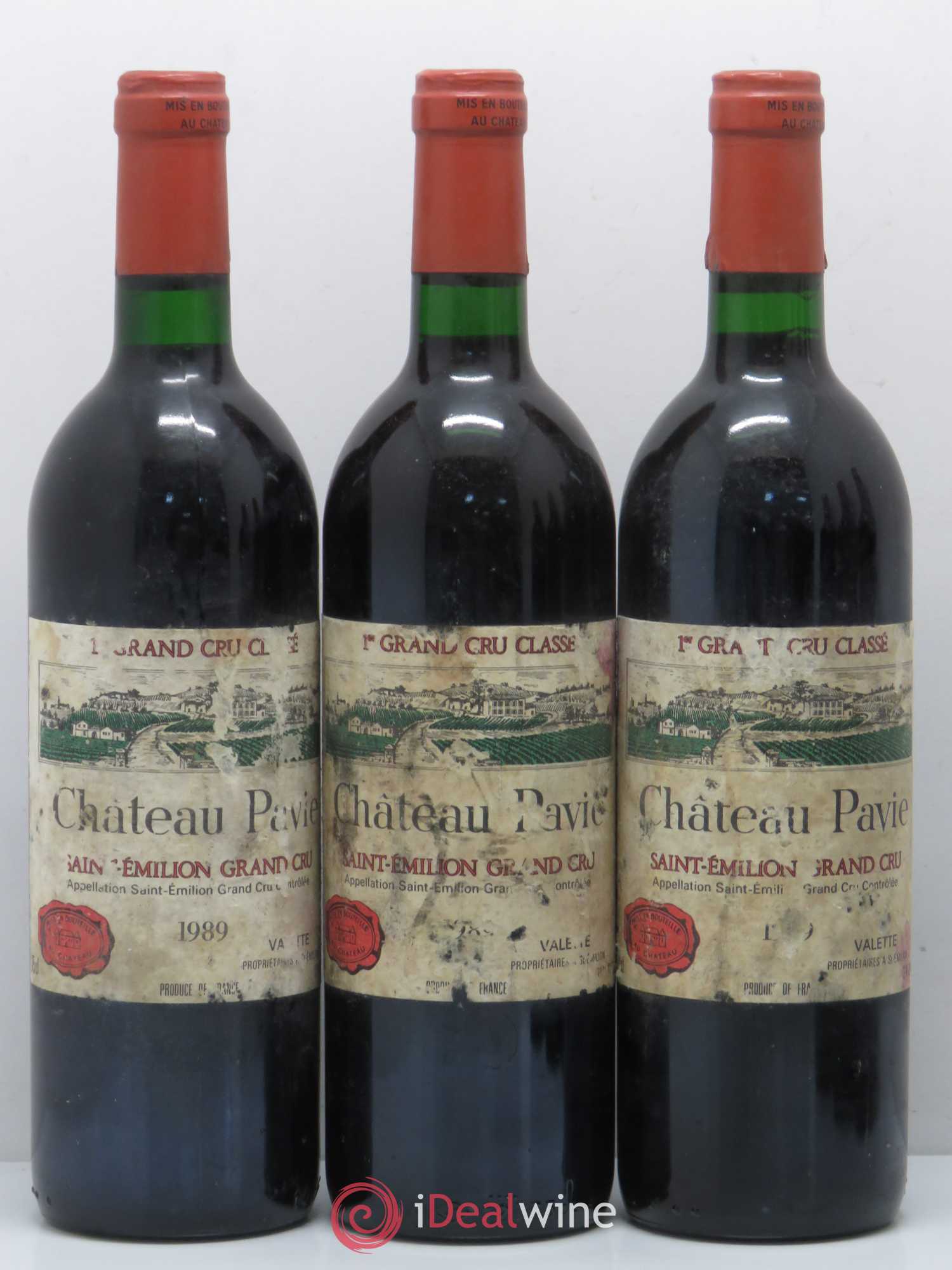 Château Pavie 1er Grand Cru Classé A 1989 - Lot de 6 bouteilles - 1