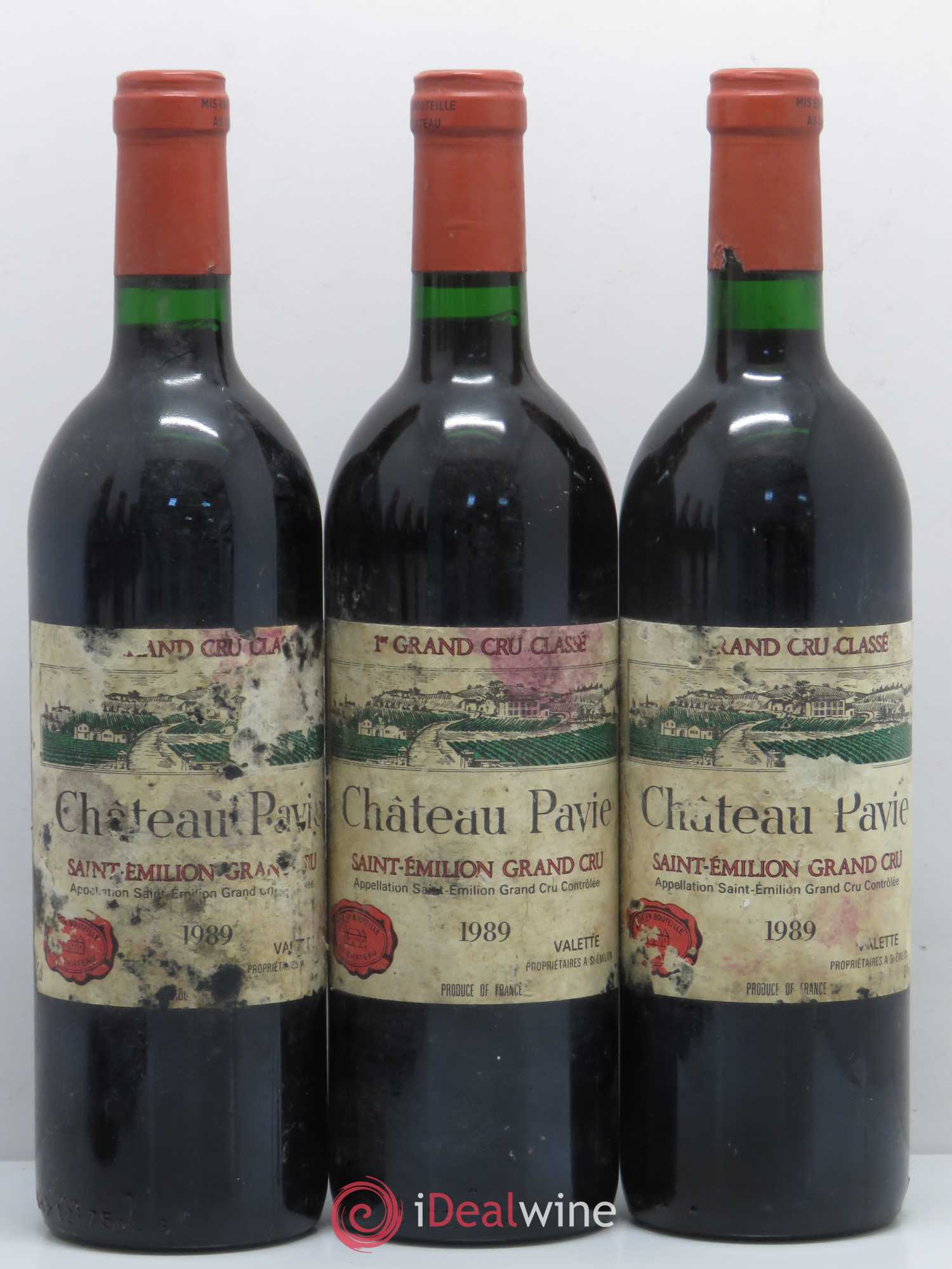 Château Pavie 1er Grand Cru Classé A 1989 - Lot de 6 bouteilles - 2