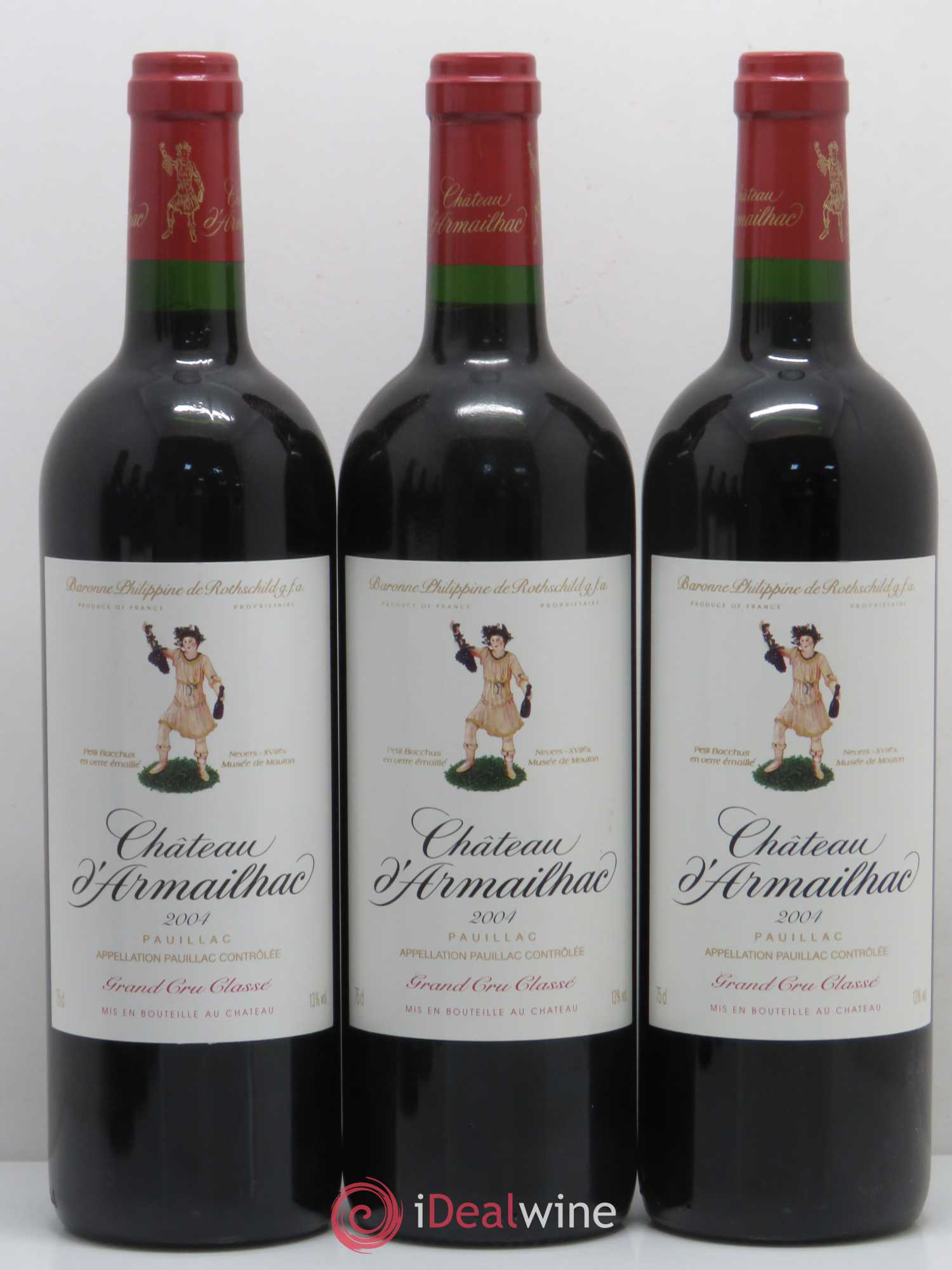 Château d' Armailhac - Mouton Baron(ne) Philippe 5ème Grand Cru Classé 2004 - Lot de 6 bouteilles - 2