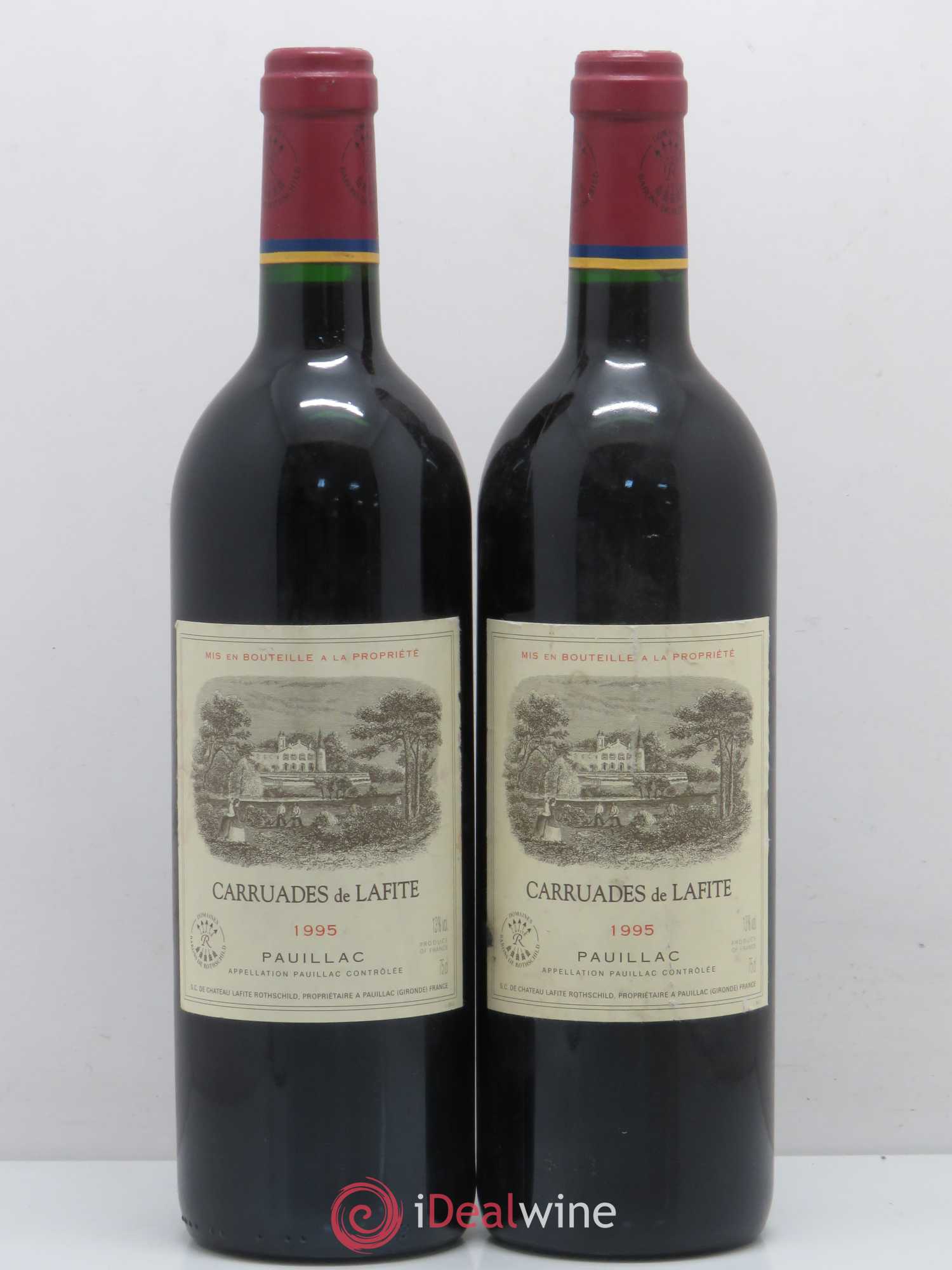 Carruades de Lafite Rothschild Second Vin 1995 - Lot de 2 bouteilles - 0