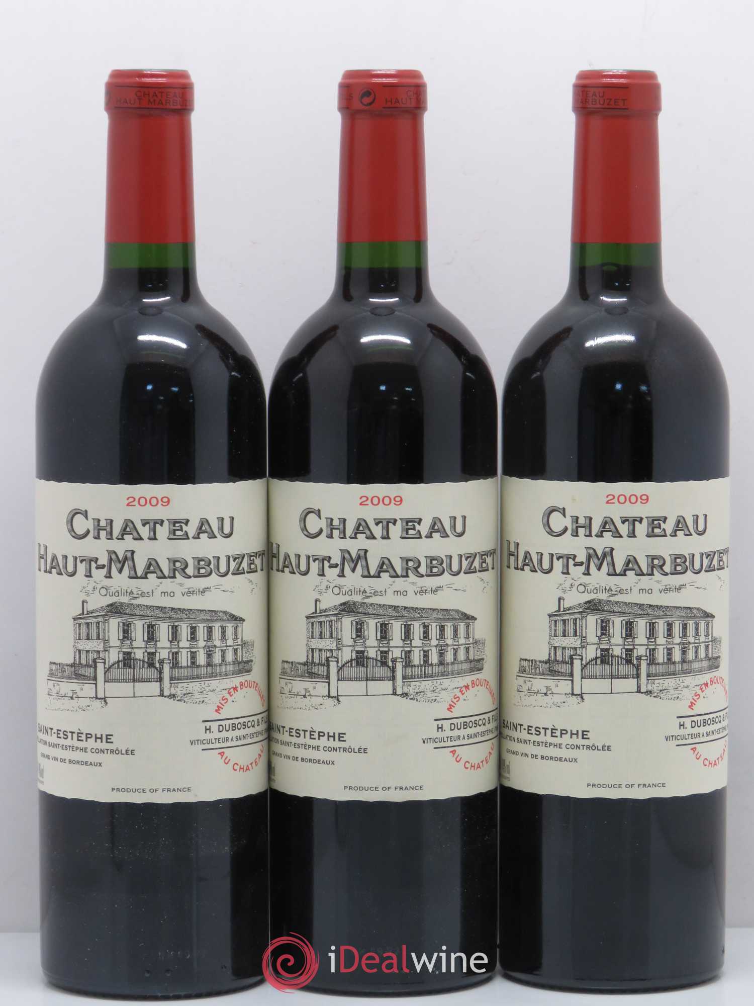 Château Haut Marbuzet 2009 - Lot de 3 bouteilles - 0