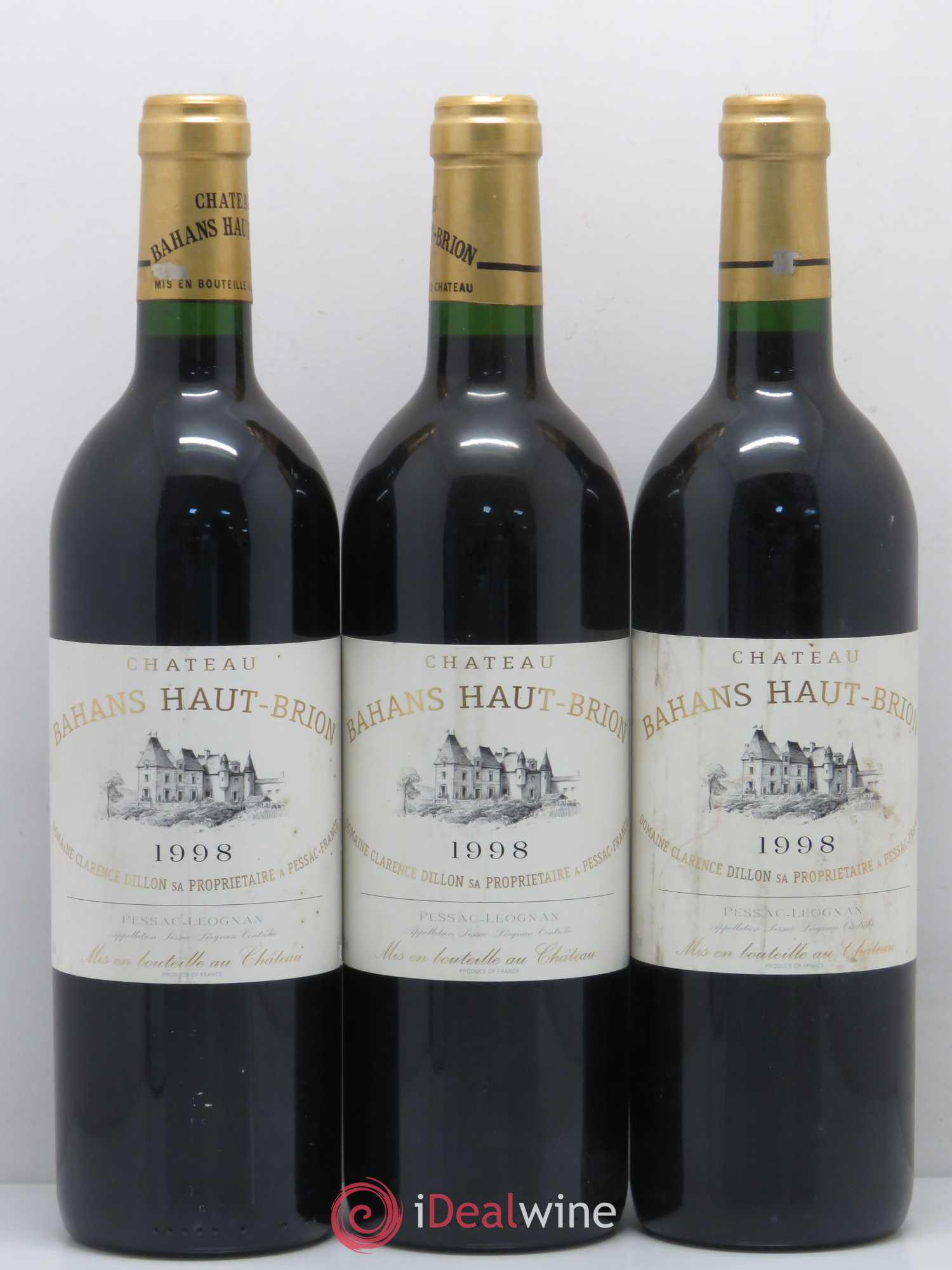 Clarence (Bahans) de Haut-Brion Second Vin 1998 - Lot de 3 bouteilles - 0