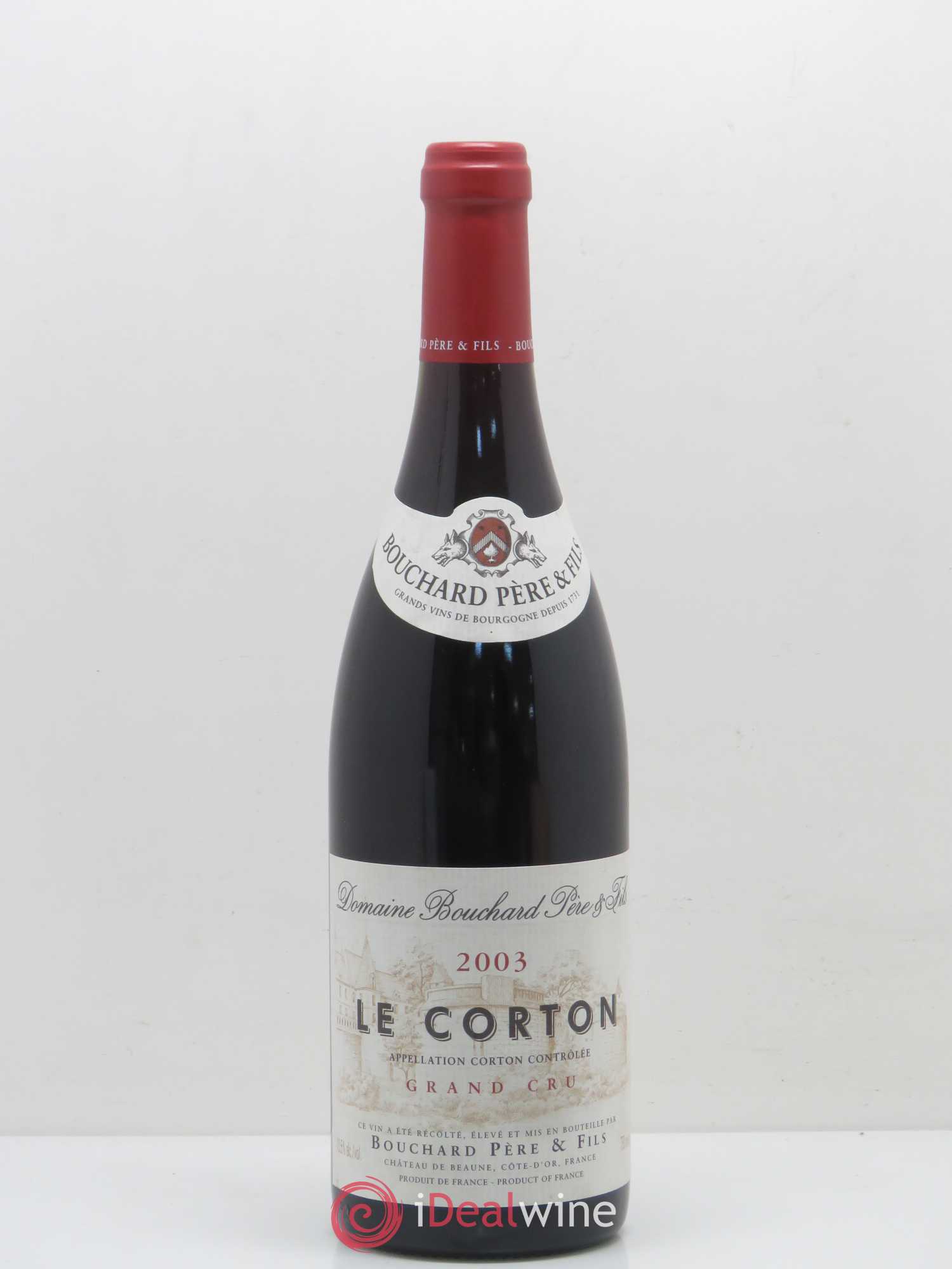 Corton Grand Cru Le Corton Bouchard Père & Fils 2003 - Lot de 1 bouteille - 0