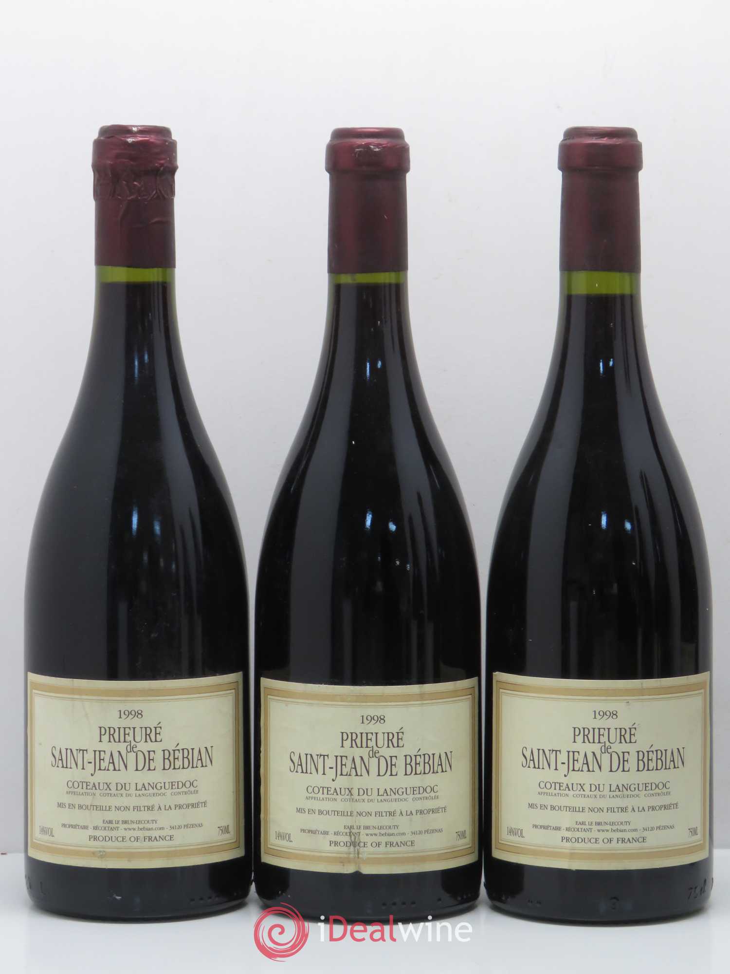 Languedoc Prieuré St-Jean de Bébian 1998 - Lot de 6 bouteilles - 2