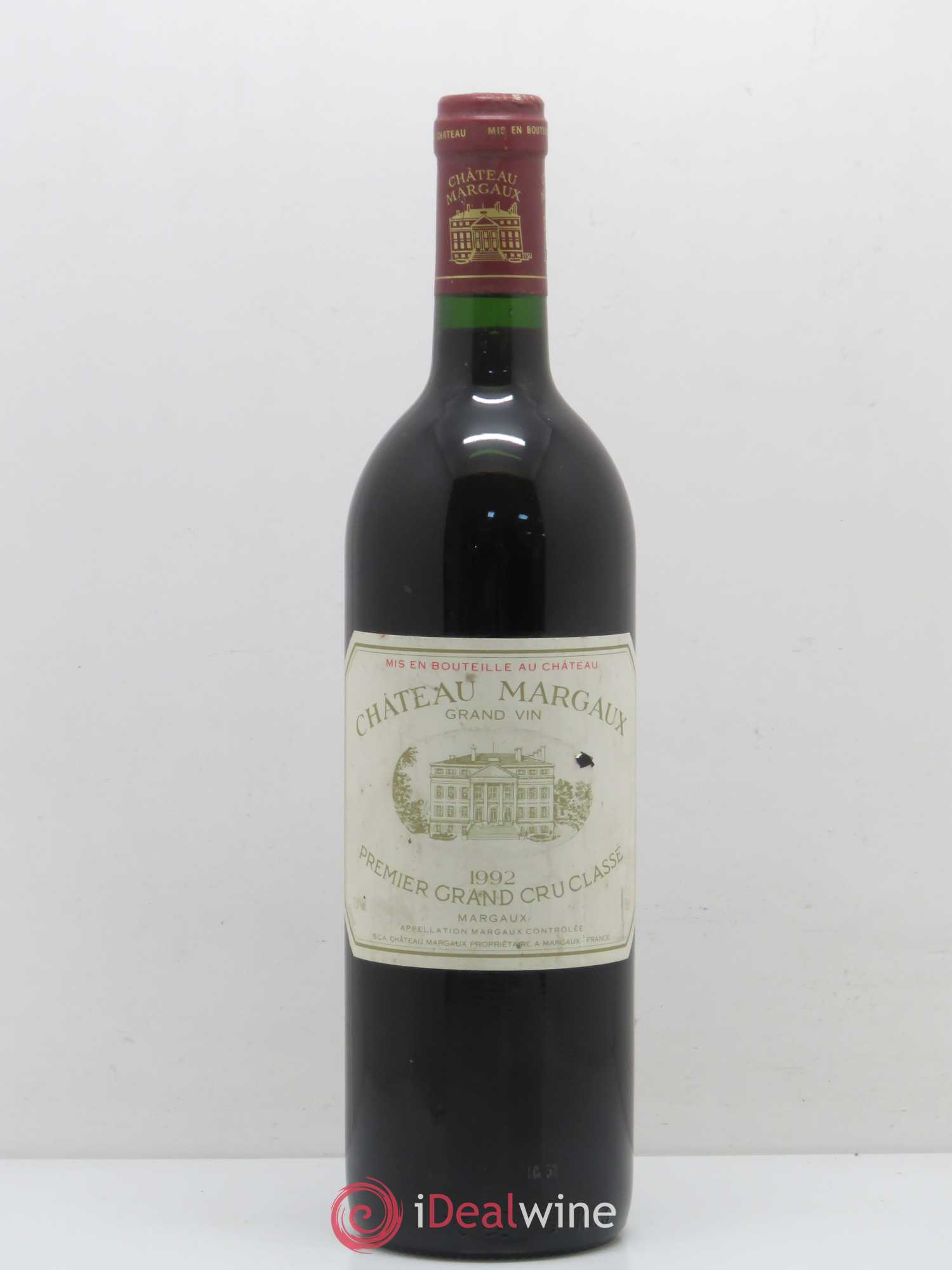 Château Margaux 1er Grand Cru Classé 1992 - Lot de 1 bouteille - 0