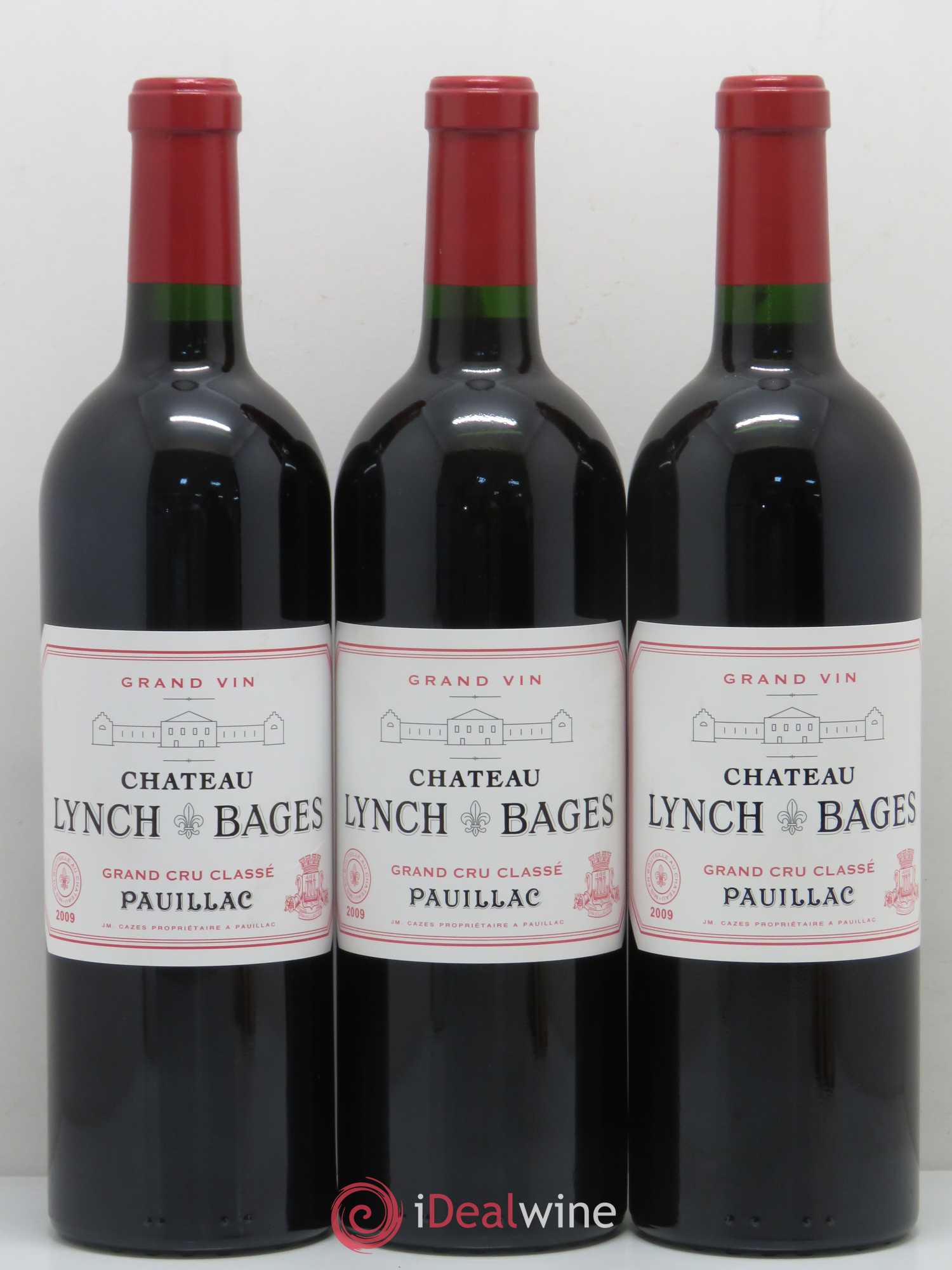 Château Lynch Bages 5ème Grand Cru Classé 2009 - Lot de 3 bouteilles - 0