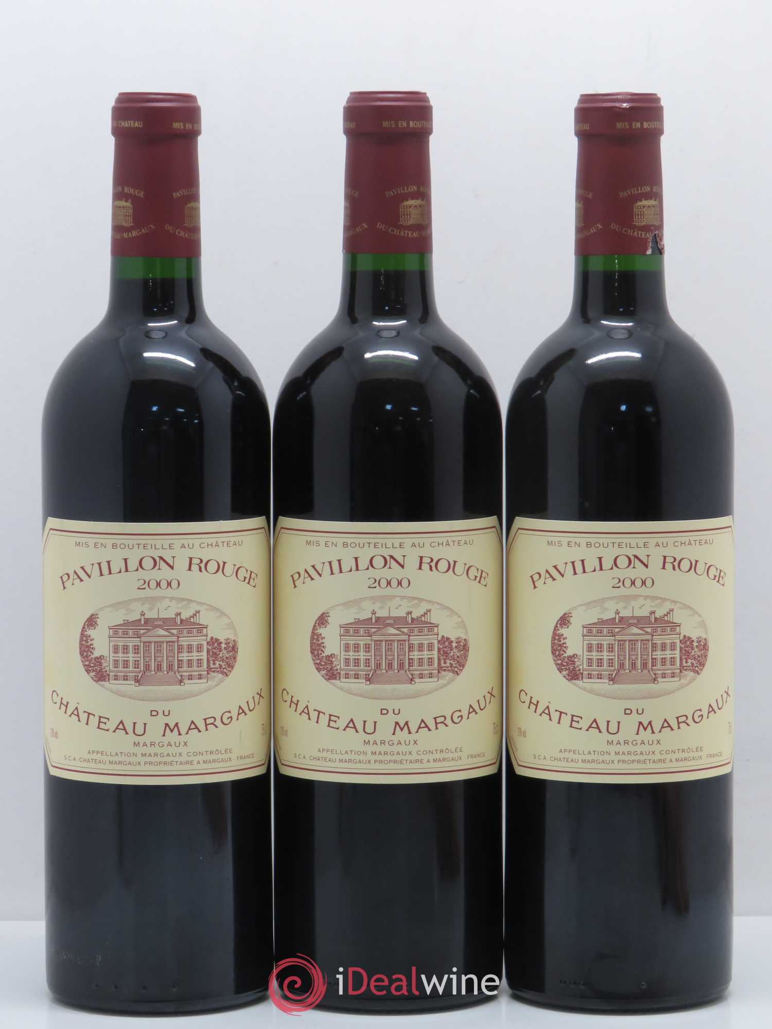 Pavillon Rouge du Château Margaux Second Vin 2000 - Lot de 3 bouteilles - 0