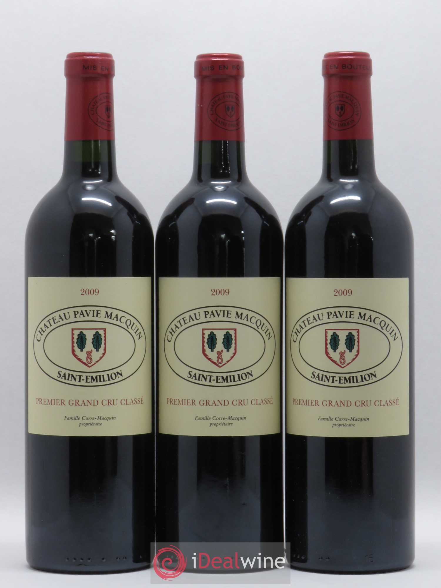 Château Pavie Macquin 1er Grand Cru Classé B 2009 - Lot de 3 bouteilles - 0