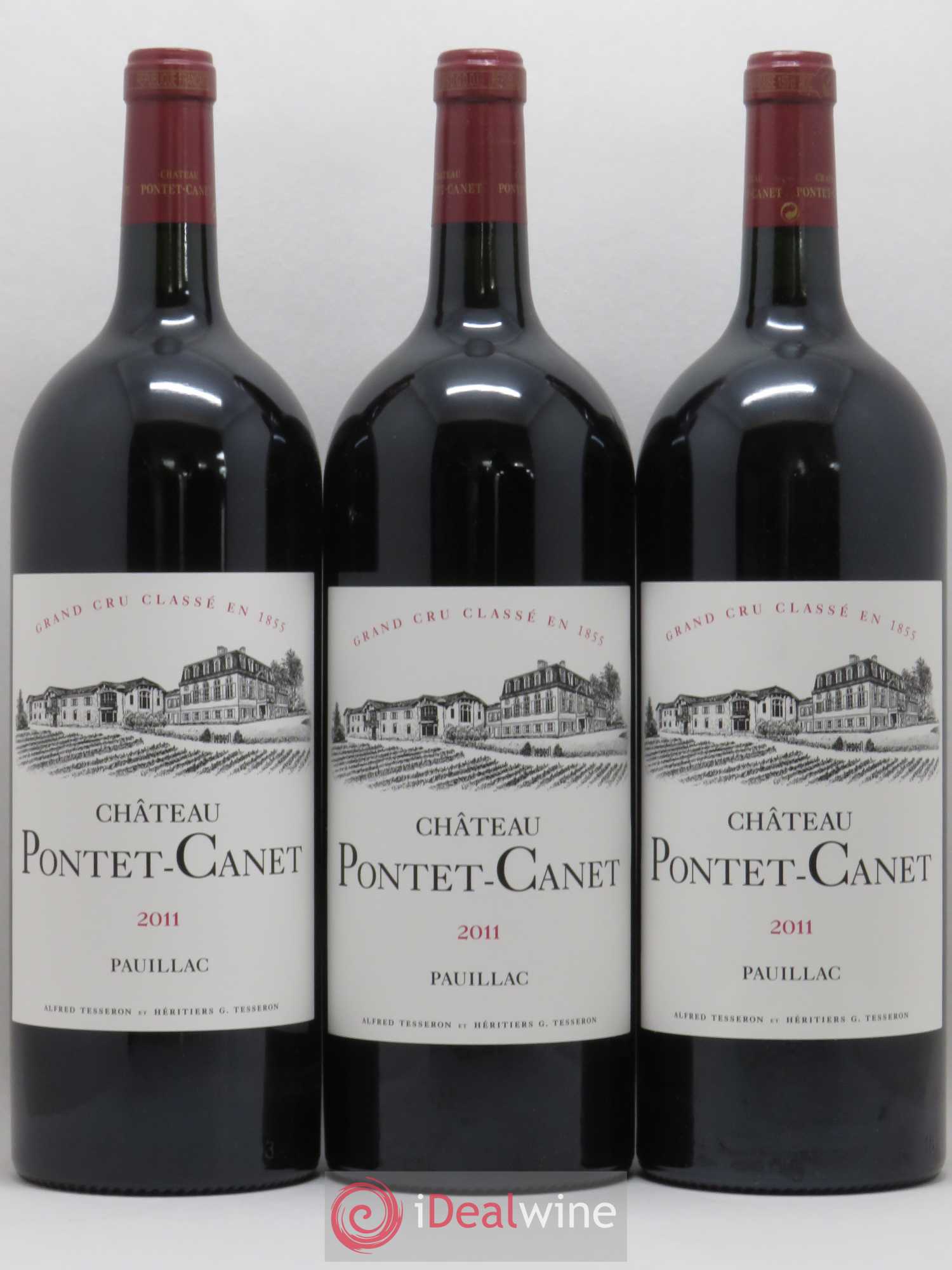 Château Pontet Canet 5ème Grand Cru Classé 2011 - Lot de 3 magnums - 0