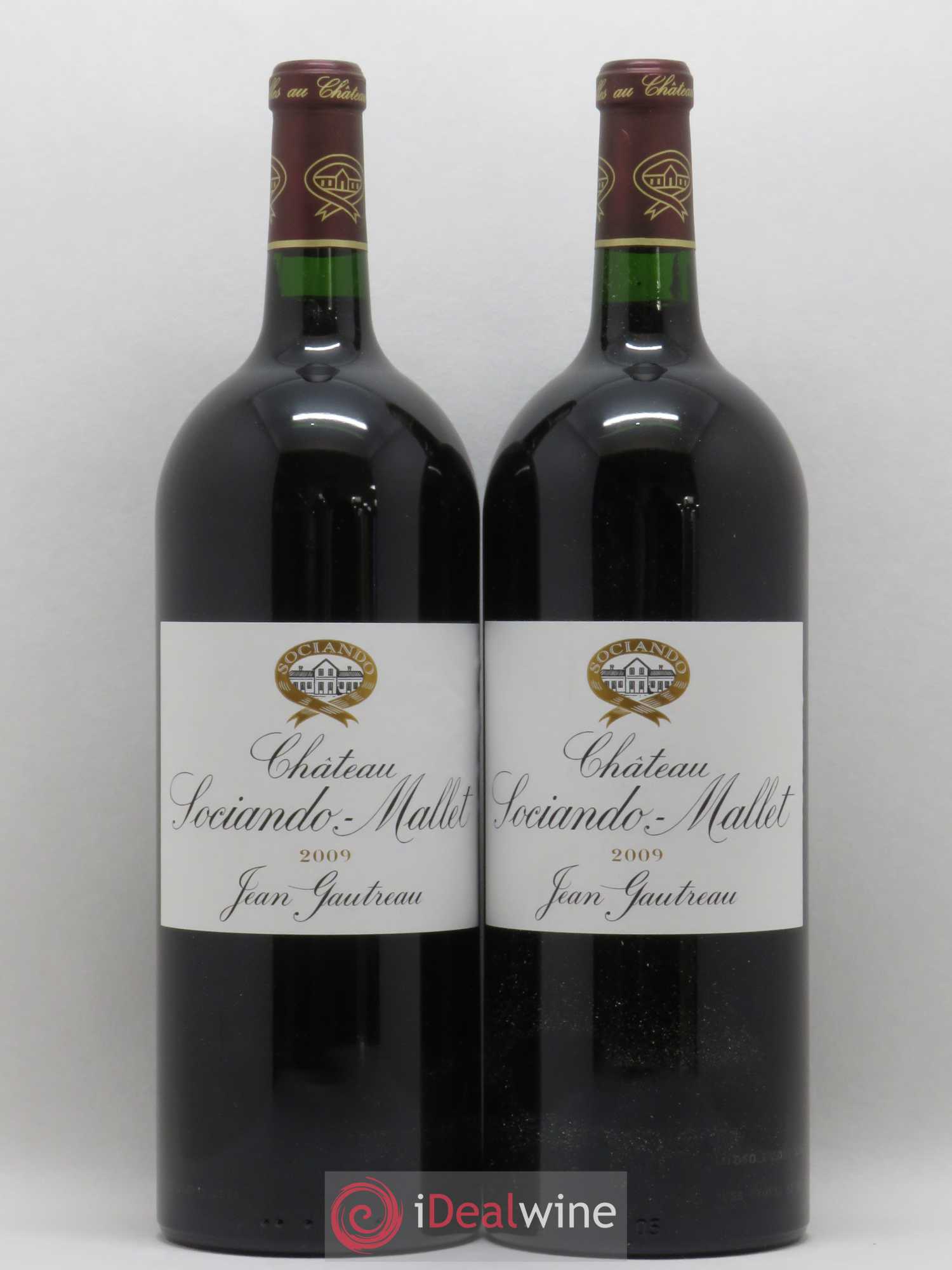 Château Sociando Mallet 2009 - Lot de 2 magnums - 0