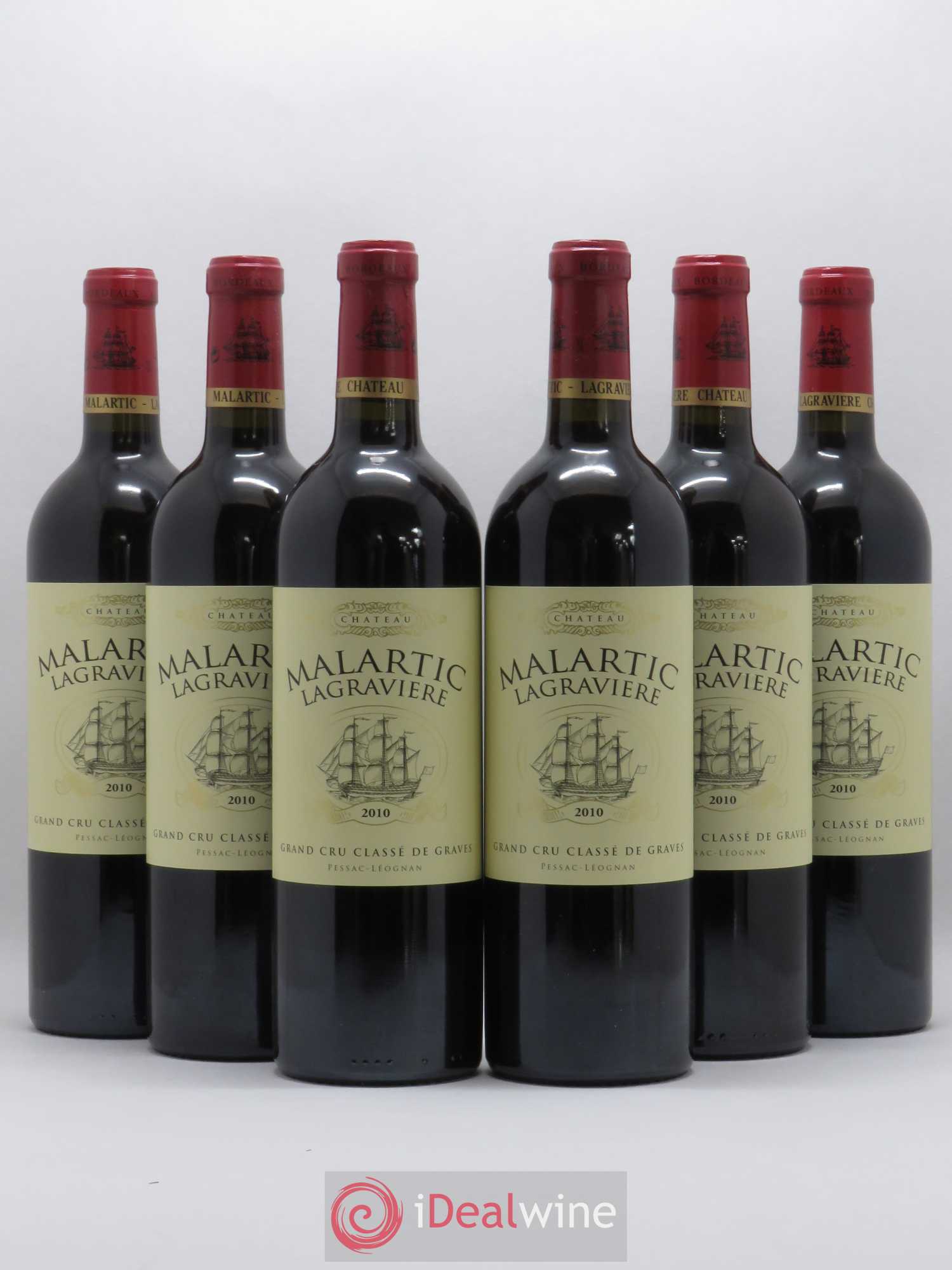Château Malartic-Lagravière Cru Classé de Graves 2010 - Lot de 6 bouteilles - 0