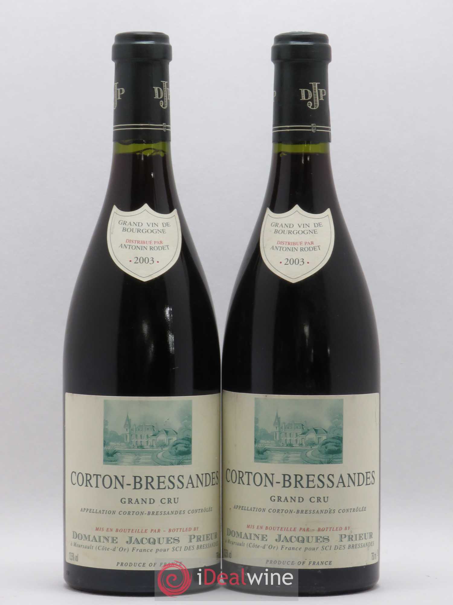 Corton-Bressandes Grand Cru Jacques Prieur (Domaine) 2003 - Lot de 2 bouteilles - 0