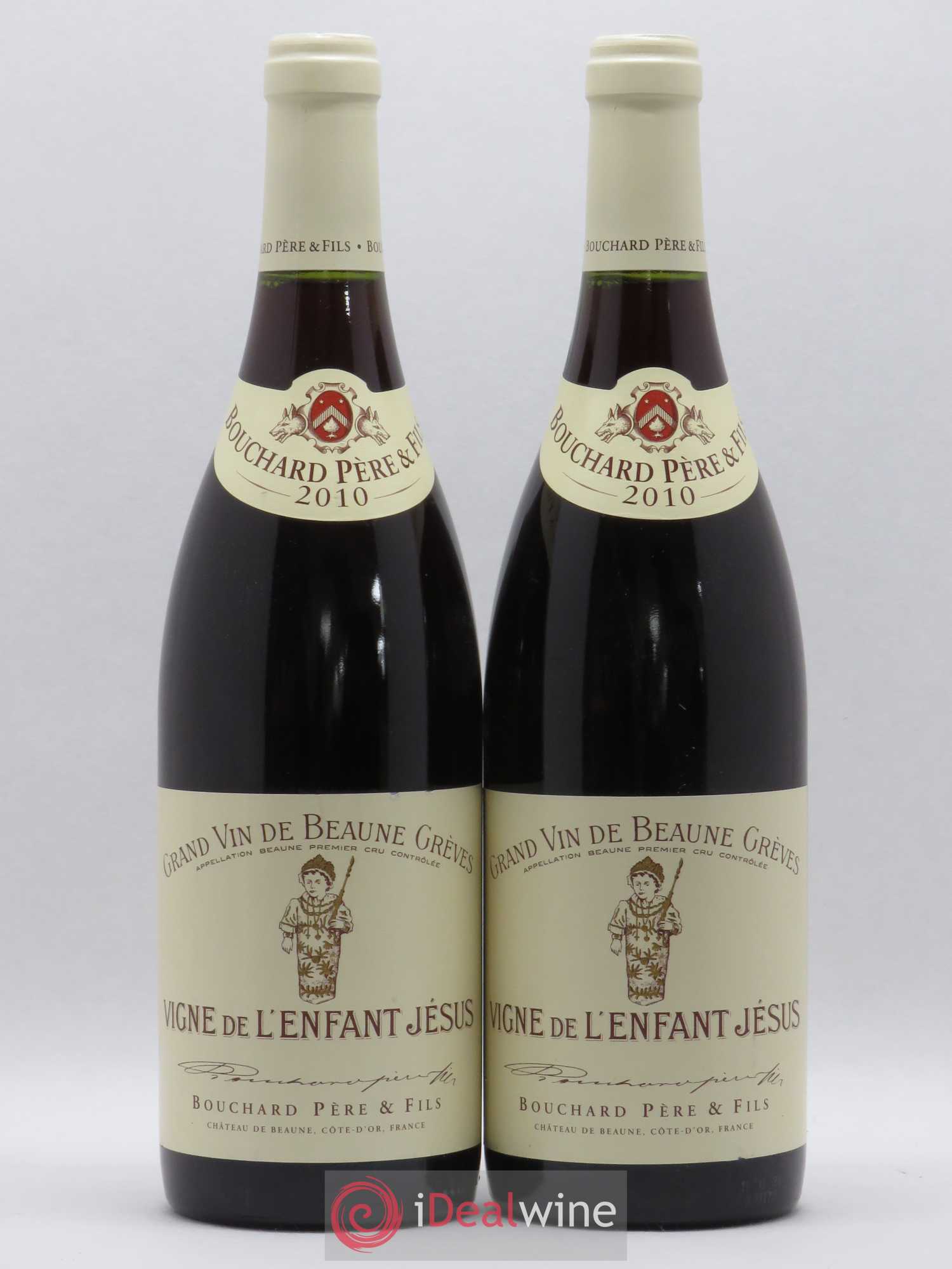 Beaune 1er Cru Grèves - Vigne de l'Enfant Jésus Bouchard Père & Fils 2010 - Lot de 2 bouteilles - 0