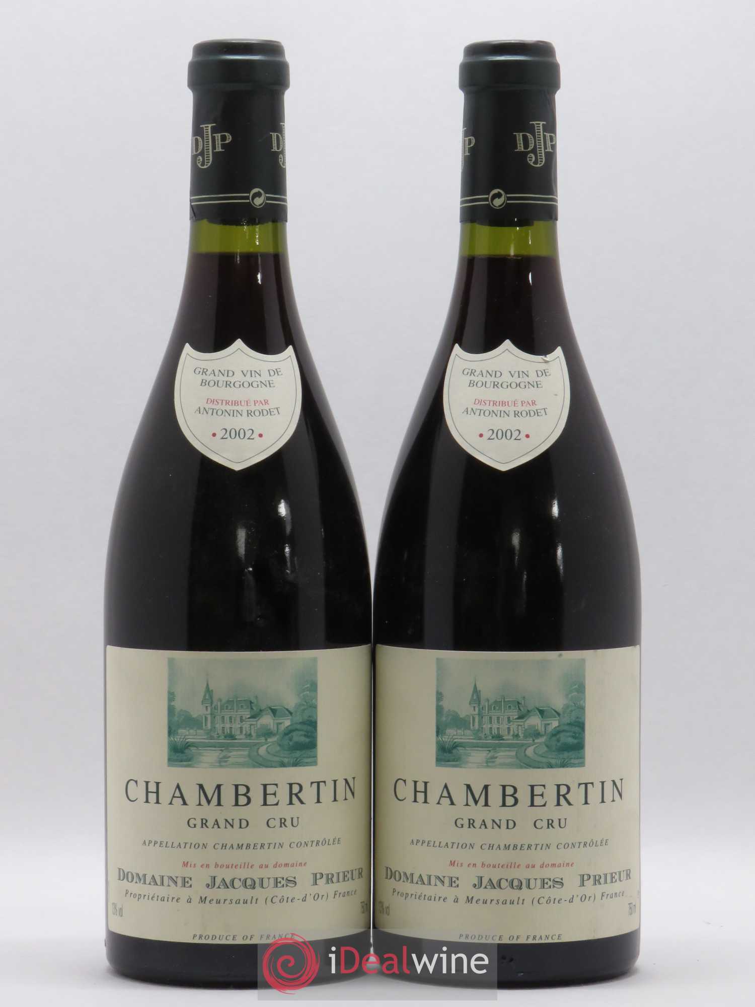 Chambertin Grand Cru Jacques Prieur (Domaine) 2002 - Lot de 2 bouteilles - 0