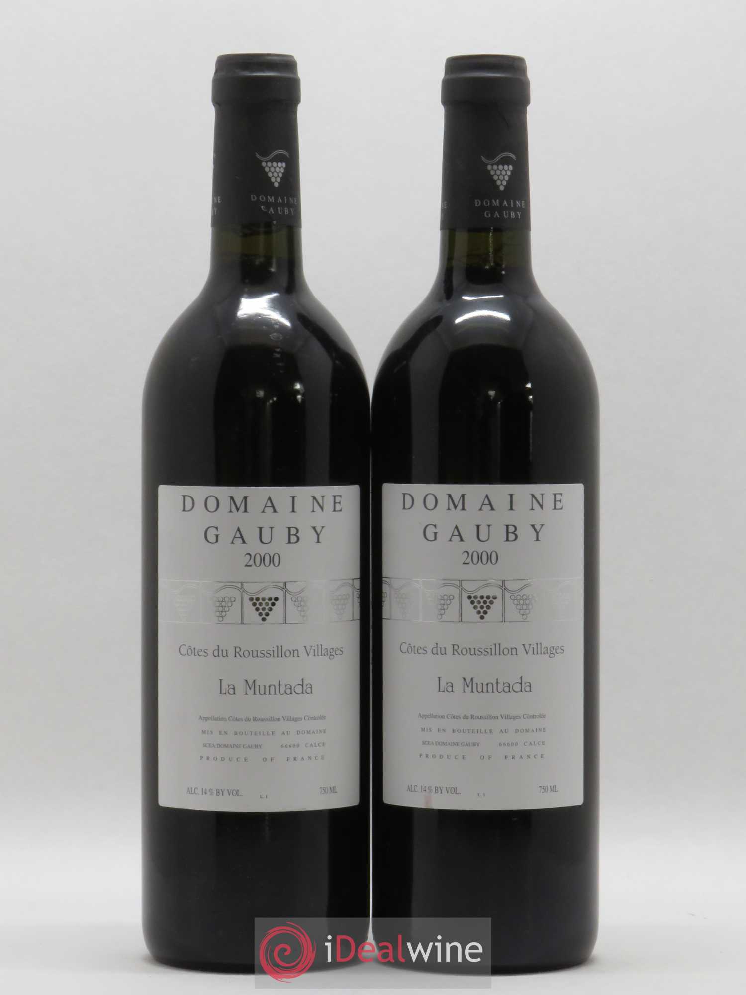 Côtes Catalanes (anciennement Côtes du Roussillon Villages) La Muntada Gauby (Domaine) 2000 - Lot de 2 bouteilles - 0