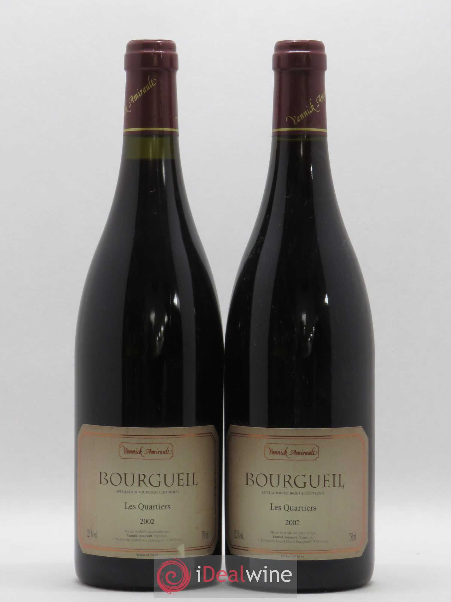 Bourgueil Les Quartiers Yannick Amirault (Domaine) 2002 - Lot de 2 bouteilles - 0
