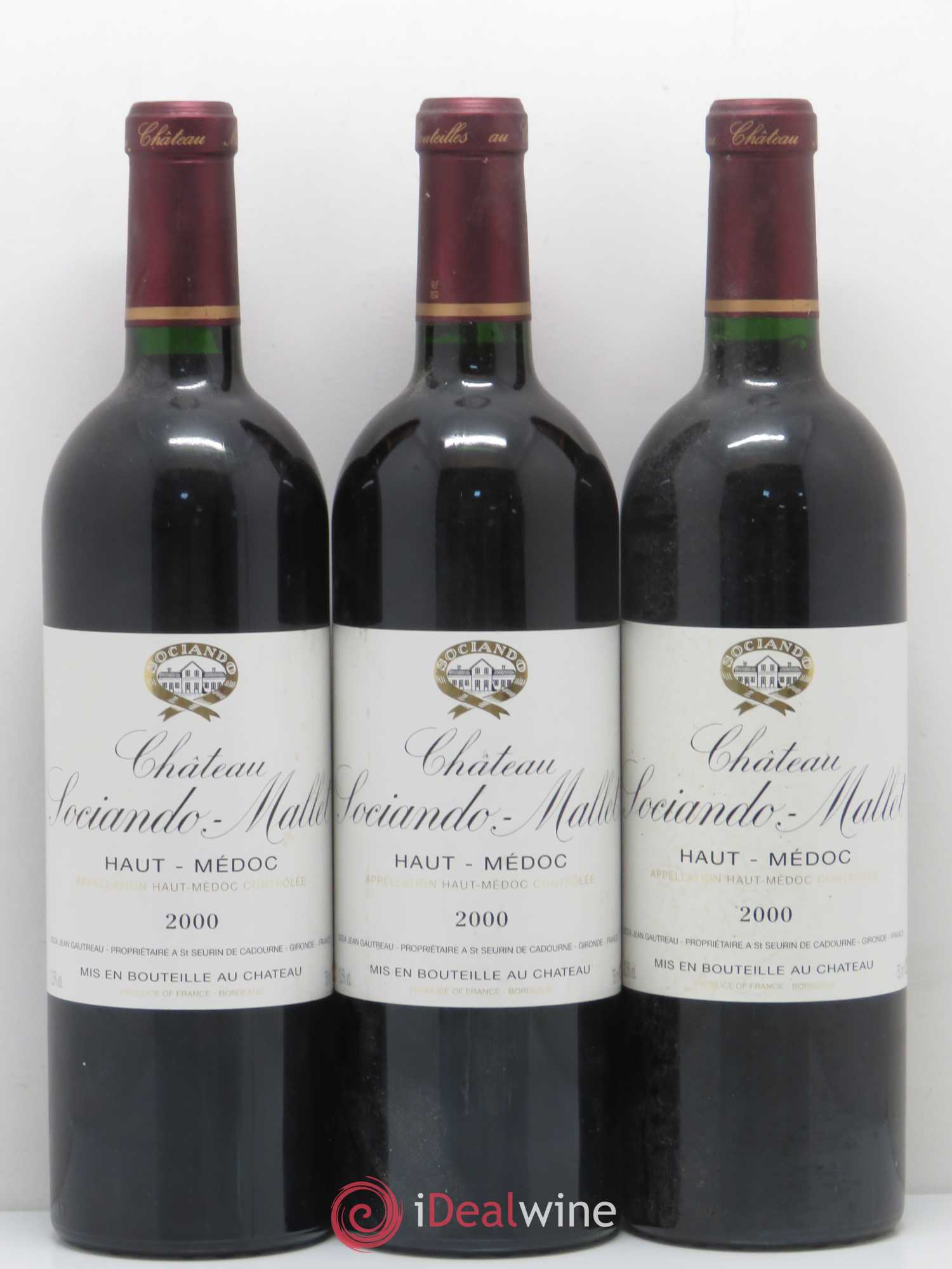 Château Sociando Mallet 2000 - Lot de 12 bouteilles - 3