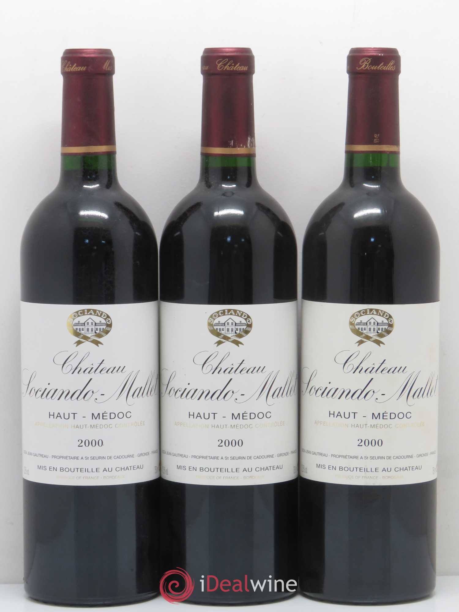 Château Sociando Mallet 2000 - Lot de 12 bouteilles - 4