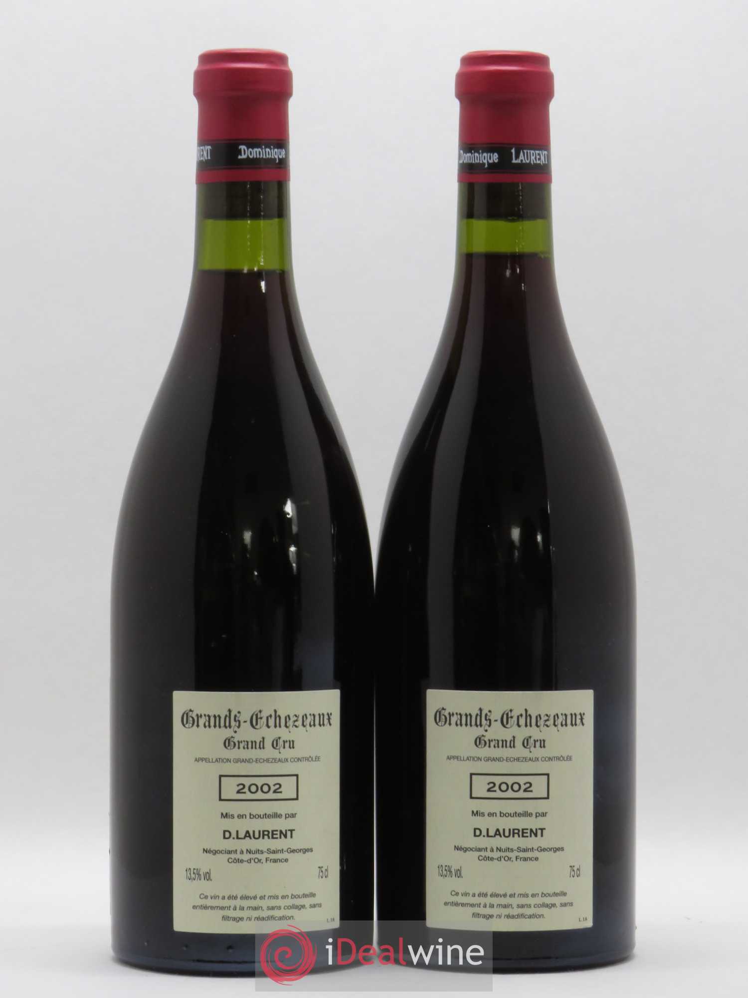 Grands-Echezeaux Grand Cru Dominique Laurent Grande Cuvée Vieilles Vignes 2002 - Lot de 2 bouteilles - 1