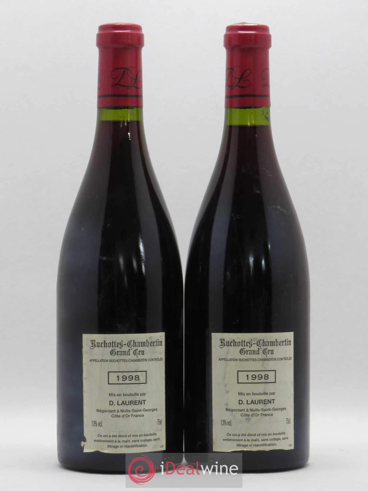 Ruchottes-Chambertin Grand Cru Dominique Laurent 1998 - Lot de 2 bouteilles - 1