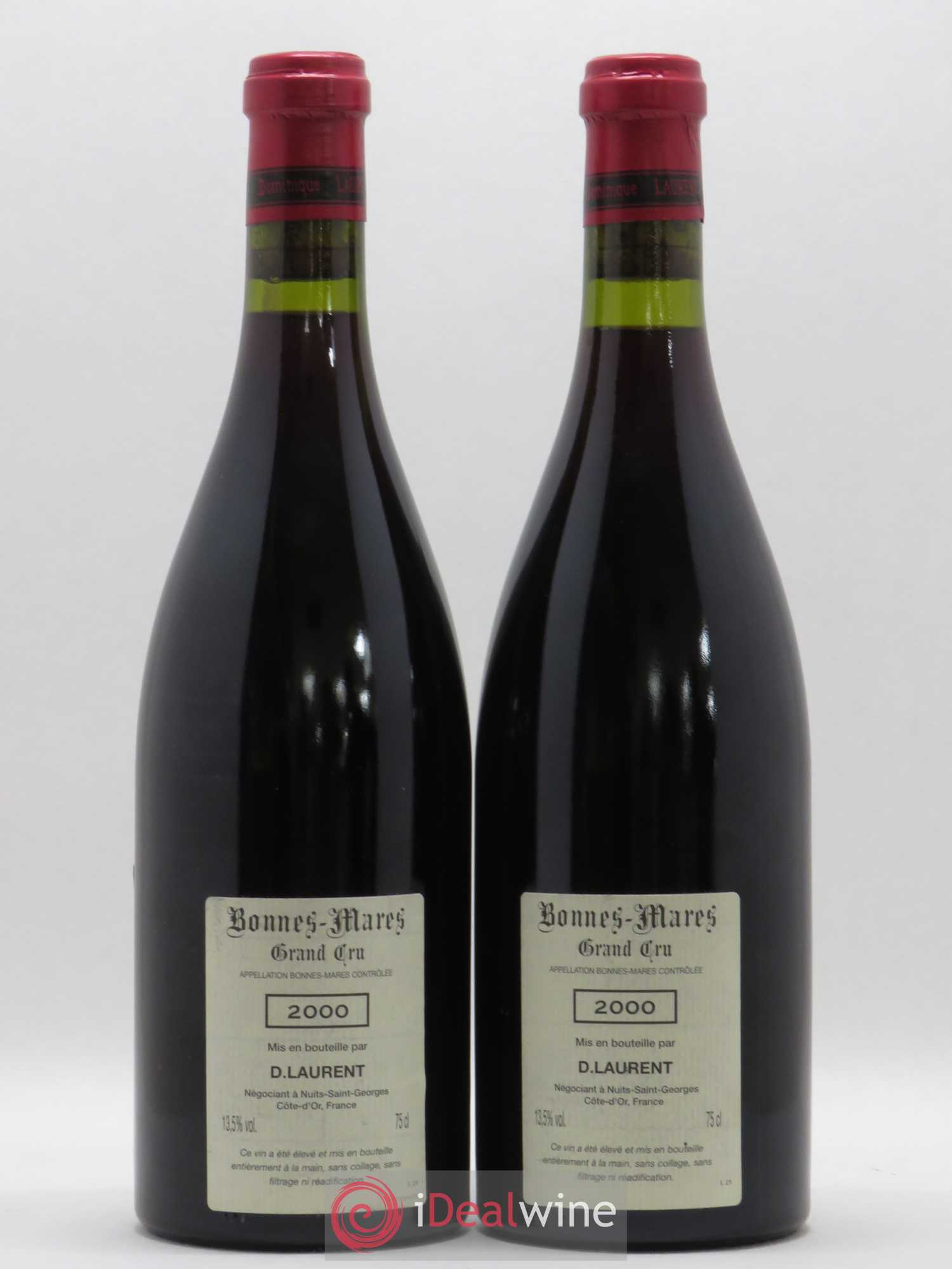 Bonnes-Mares Grand Cru Dominique Laurent 2000 - Lot de 2 bouteilles - 1